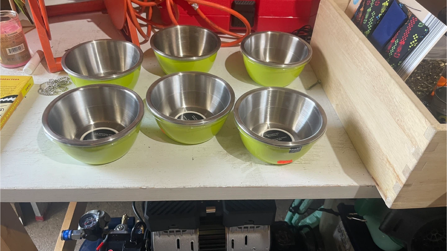 Zak! Designs Stainless Steel Mixing Bowls (Set of 6)