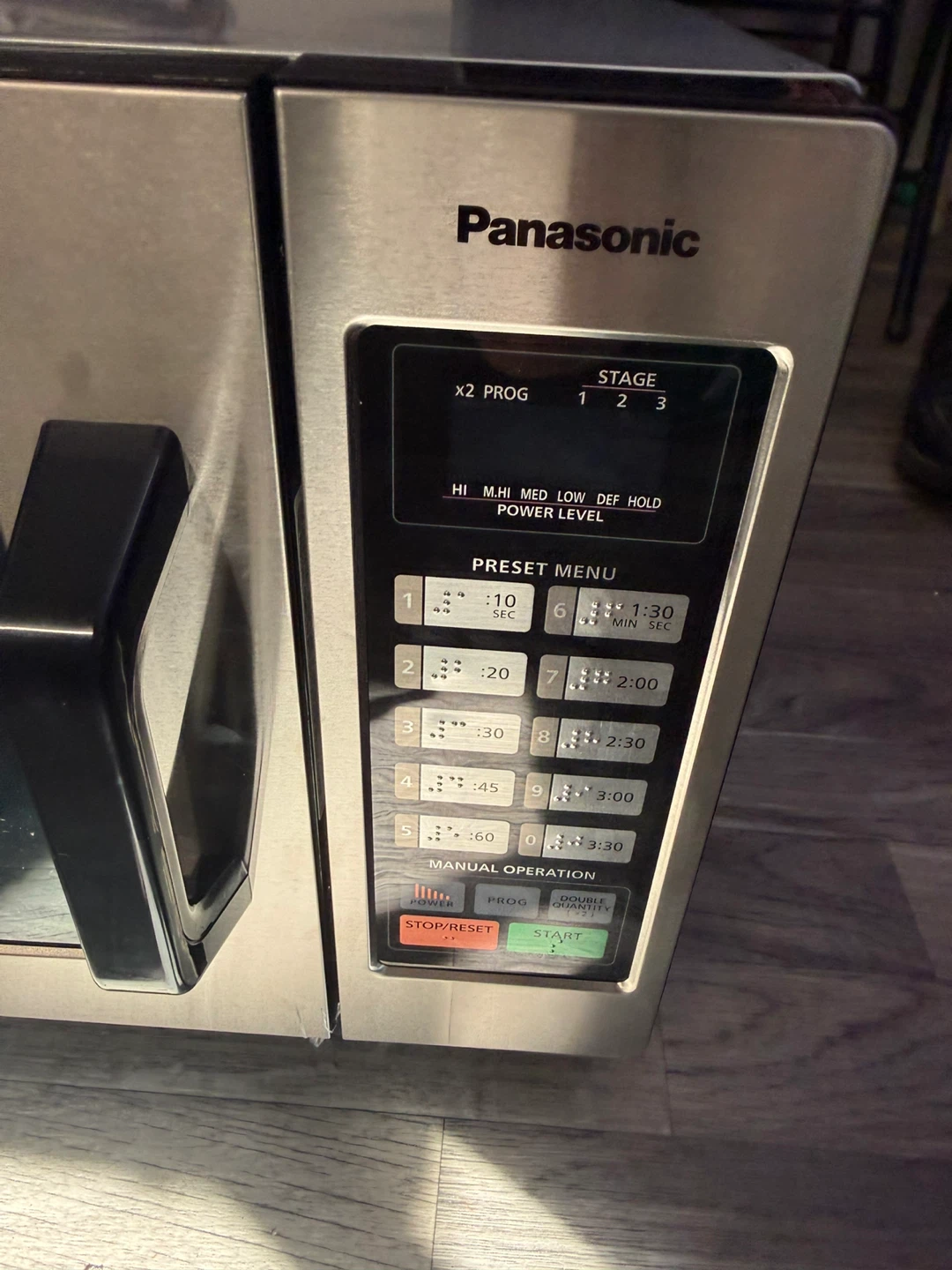 Panasonic NE-1054F Commercial Microwave Oven Stainless Steel - photo 3