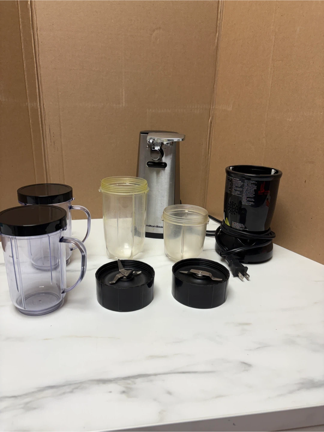 Magic Bullet Single Shot+ Blender with Hamilton Beach Can Opener