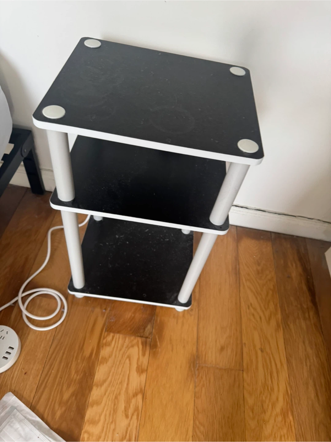Black 3-Tier Side Table cash only 343 gold st brooklyn cash only