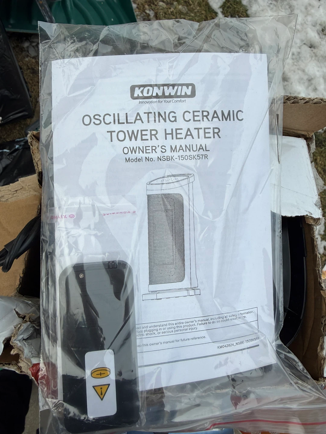 KONWIN Oscillating Tower Ceramic Heater - photo 3