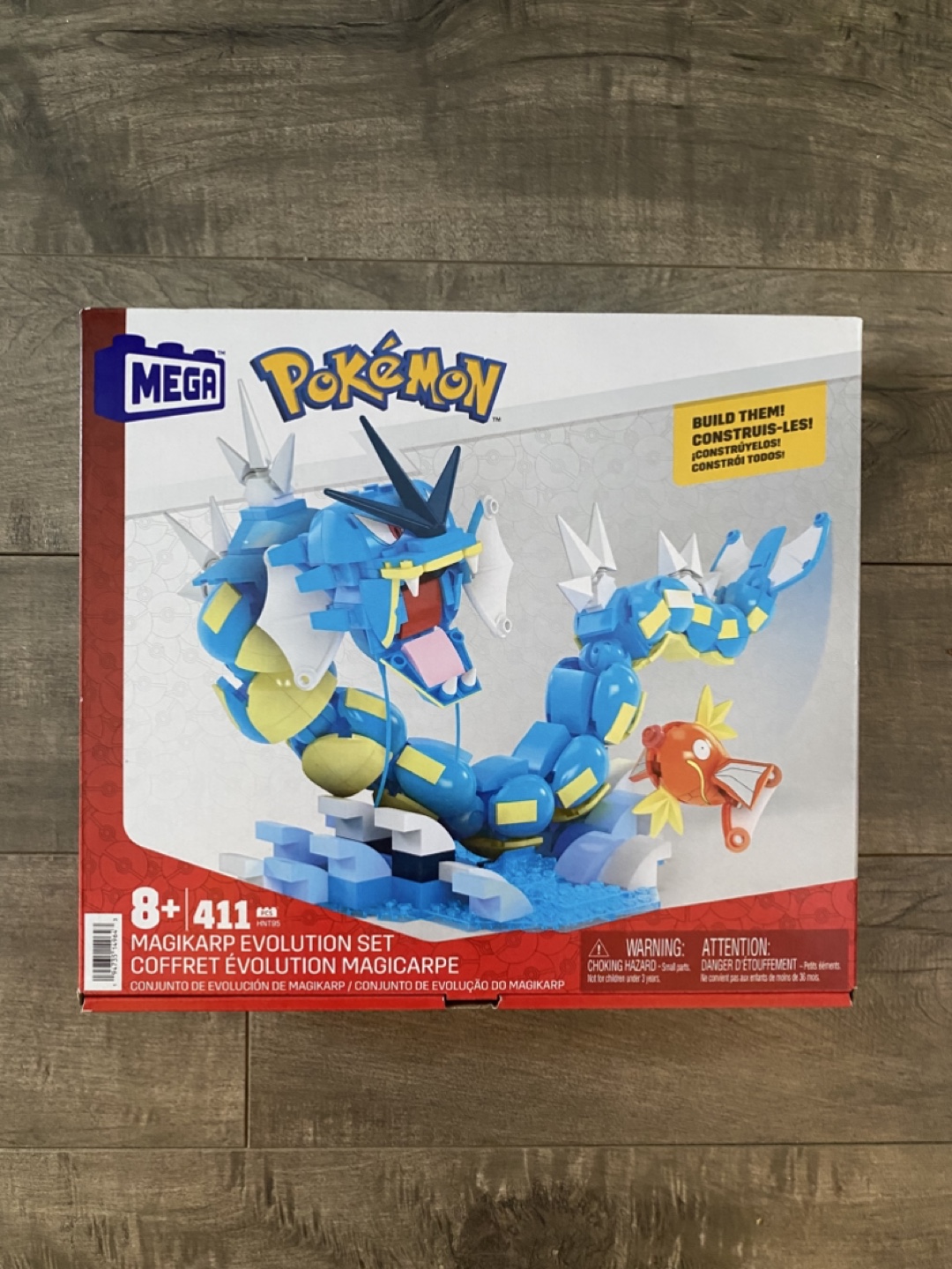 Lego block Pokémon Magikarp Evolution Set