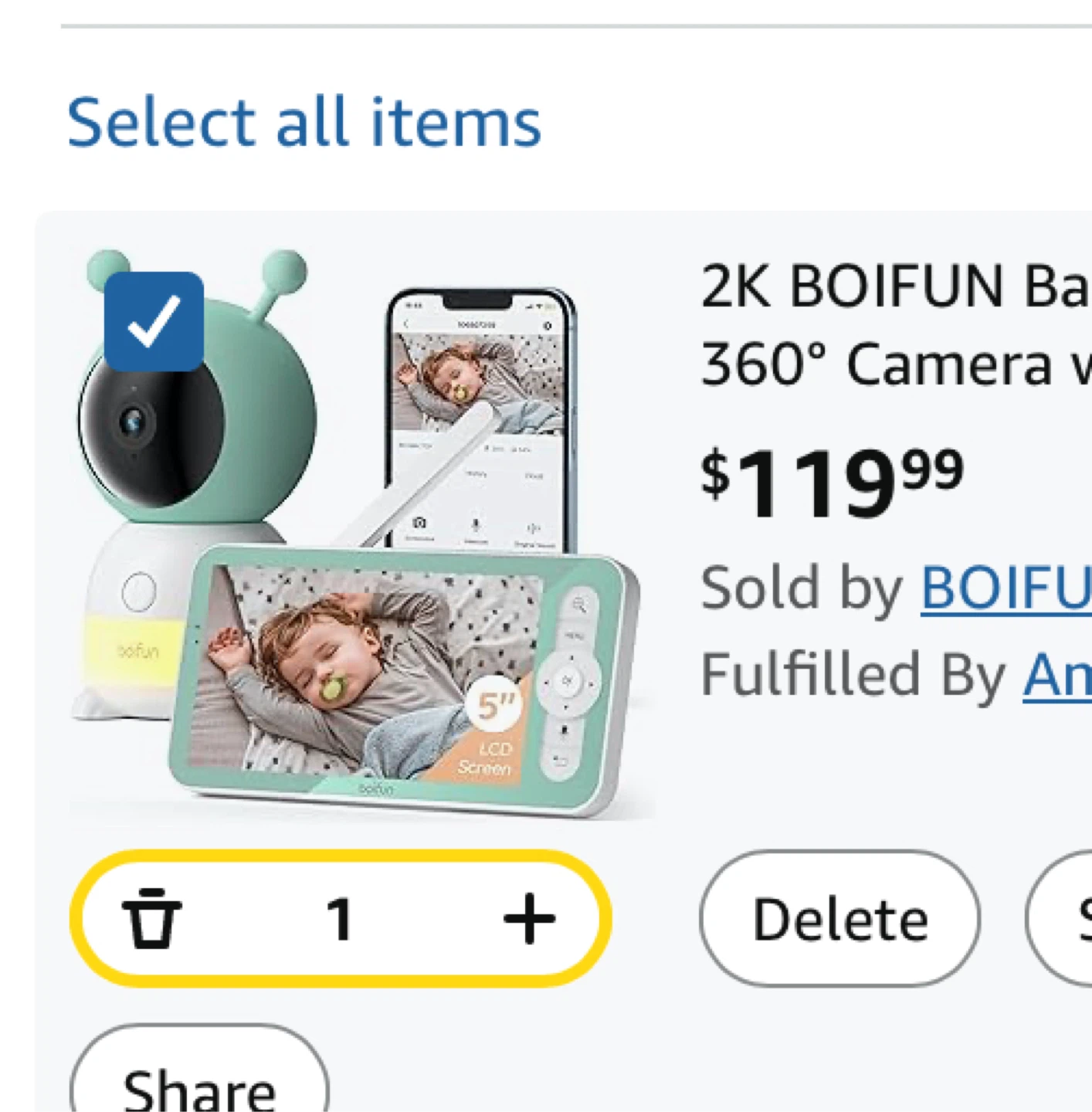 2K Baby or Pet Smart 360 Video Camera To Monitor