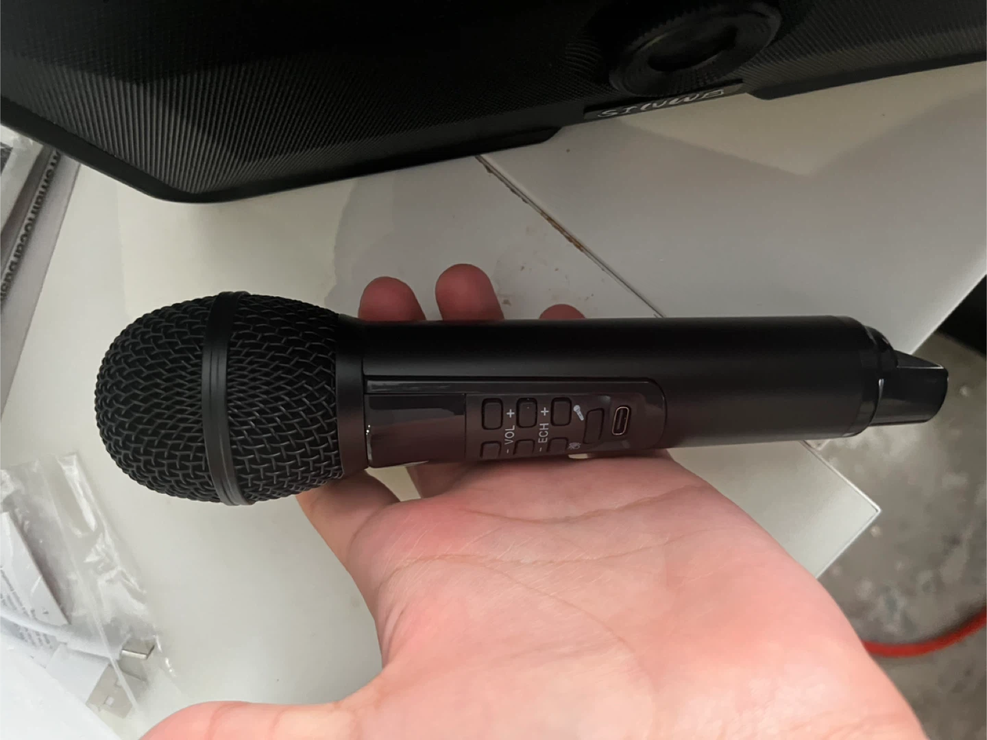 SINWE SK1 Karaoke Machine new with 2 Microphones - photo 5