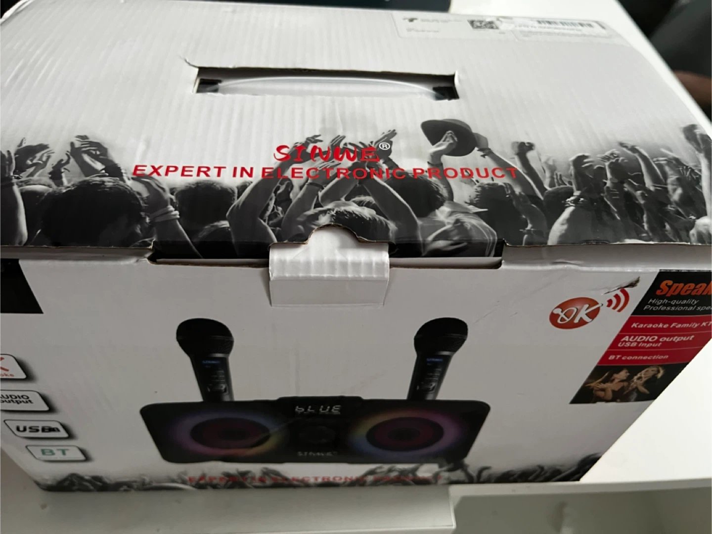SINWE SK1 Karaoke Machine new with 2 Microphones - photo 2