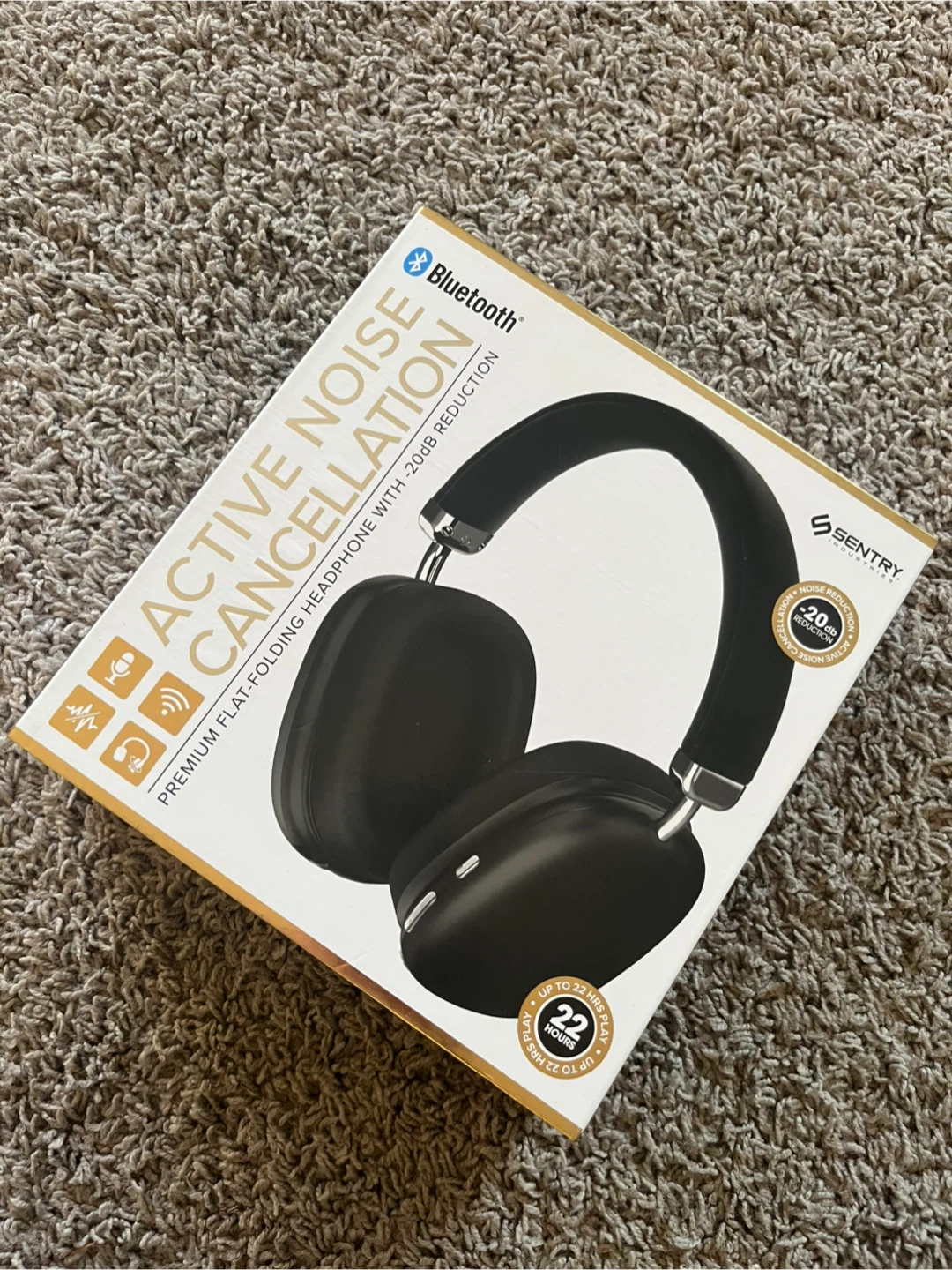Sentry Active Noise Cancellation Bluetooth Headphones