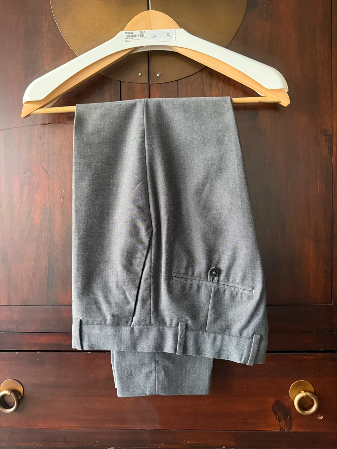 H&M Regular Fit Men's Grey Suit - Size 38R - photo 3