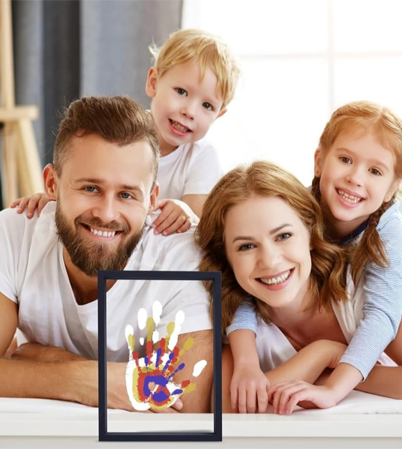 New Family Handprint Kit Wooden Frame - photo 4