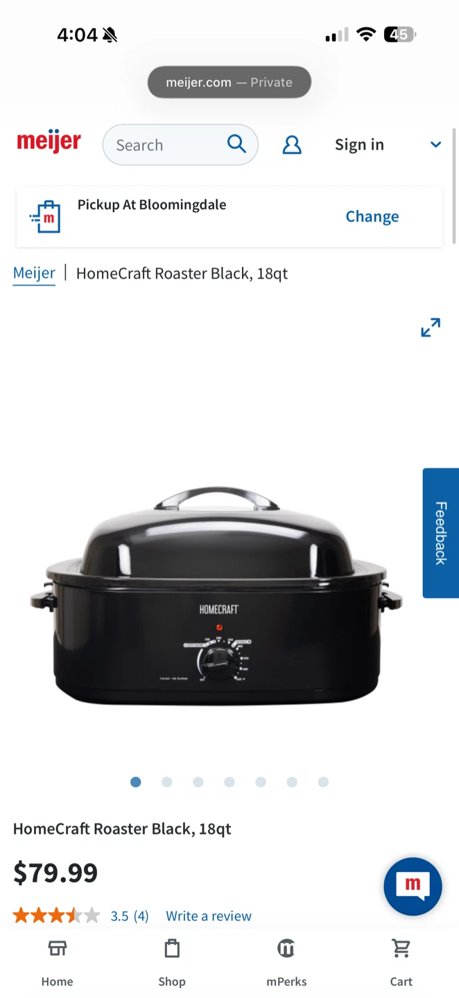 HomeCraft Roaster Black, 18qt - photo 3