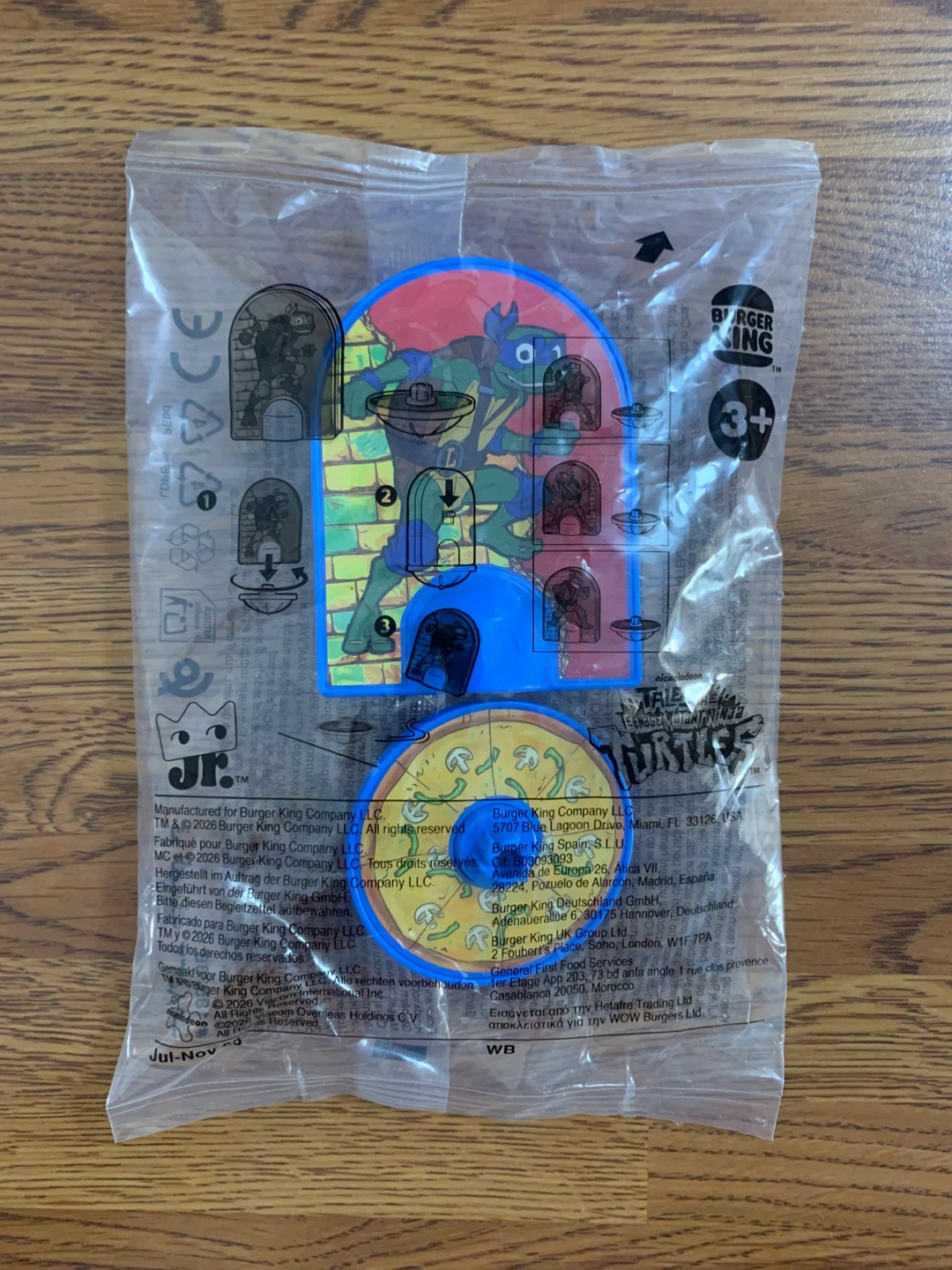 Burger King - TMNT King Jr. Toy (Leonardo Spinning Top) - photo 2