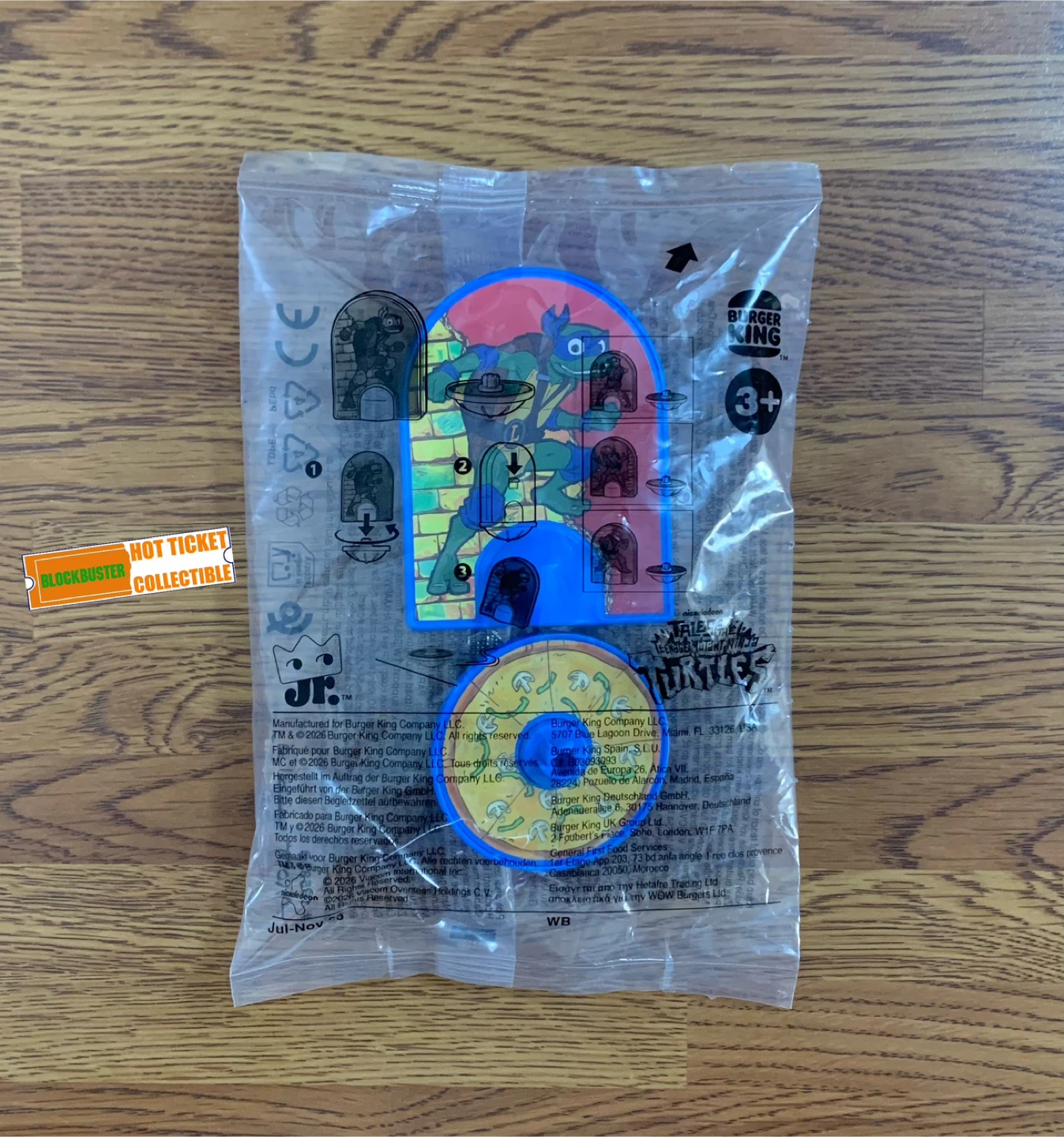 Burger King - TMNT King Jr. Toy (Leonardo Spinning Top)