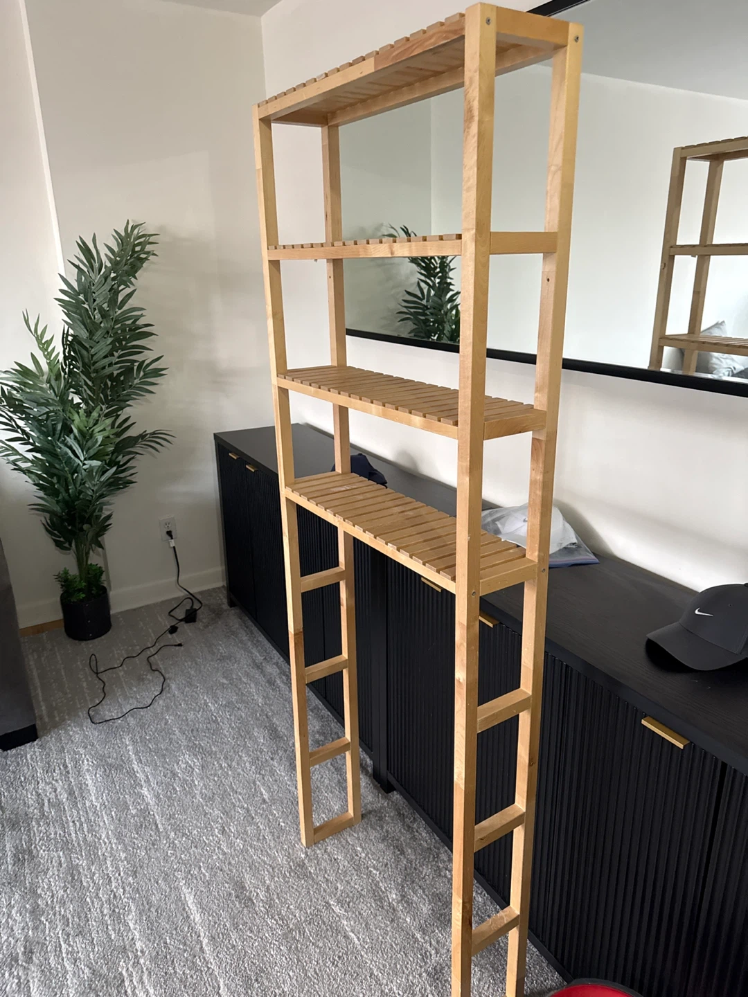 Above the toilet storage