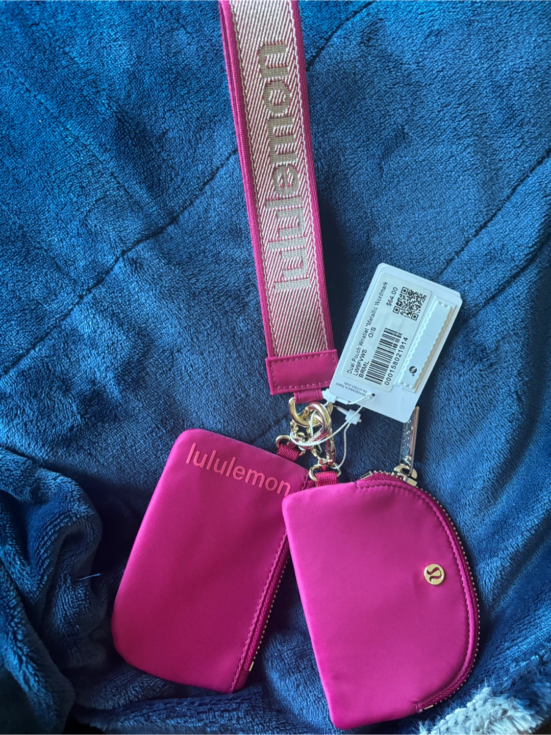 Lululemon Wristlet Pouch Set - berry