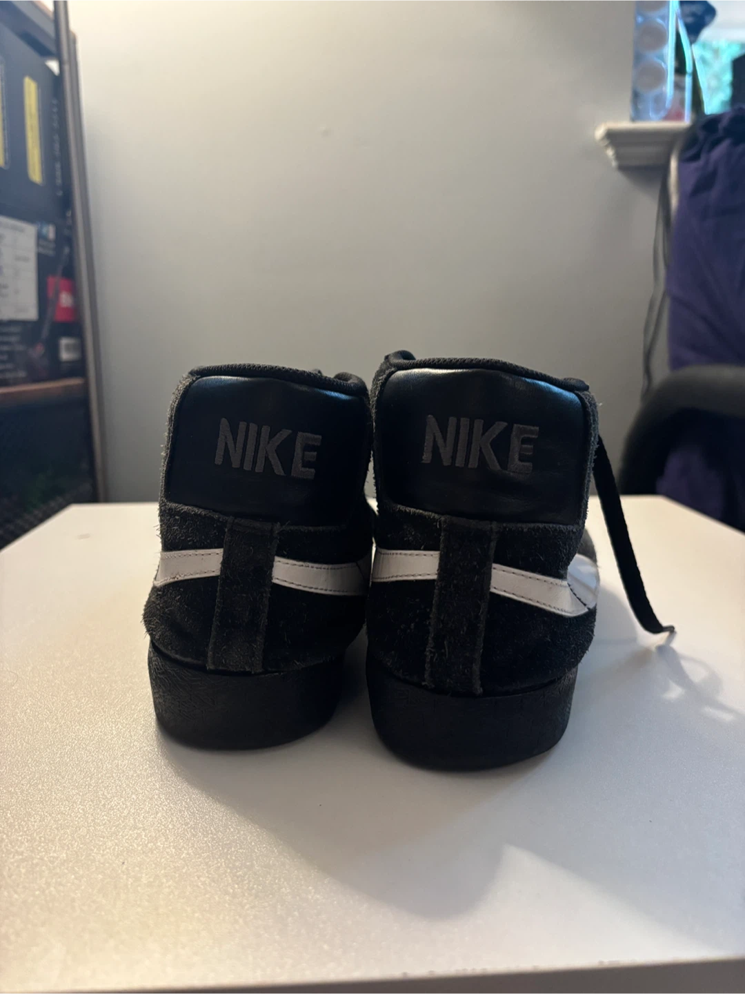 Size 8.5M Nike SB Blazer Mid (Black/White) - photo 3