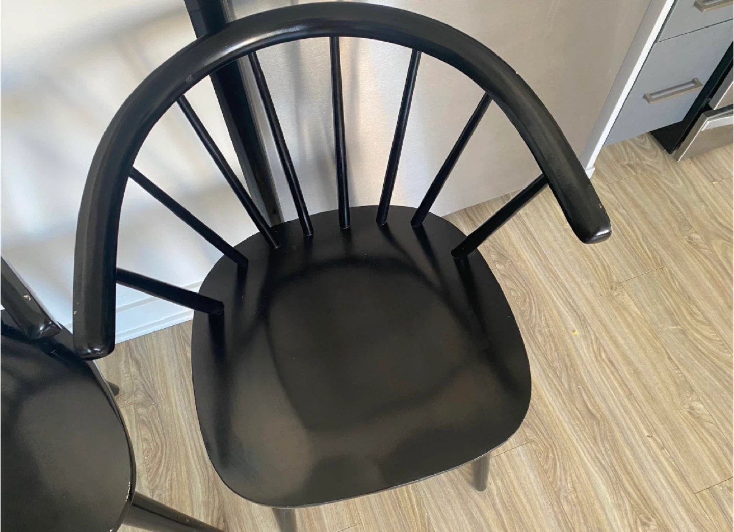 Black Windsor Style Arm Chairs (Set of 2) - photo 2
