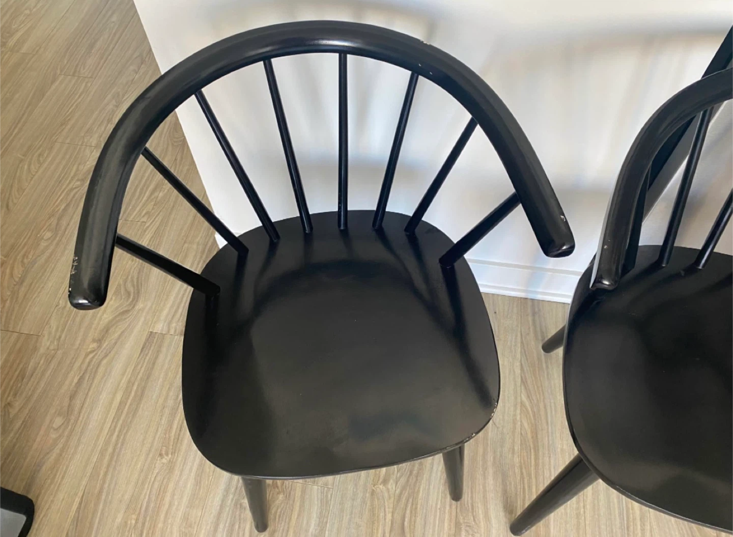 Black Windsor Style Arm Chairs (Set of 2) - photo 3