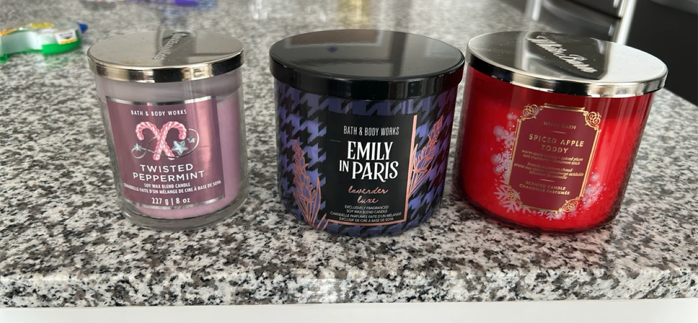 3 Bath & Body Works Candles