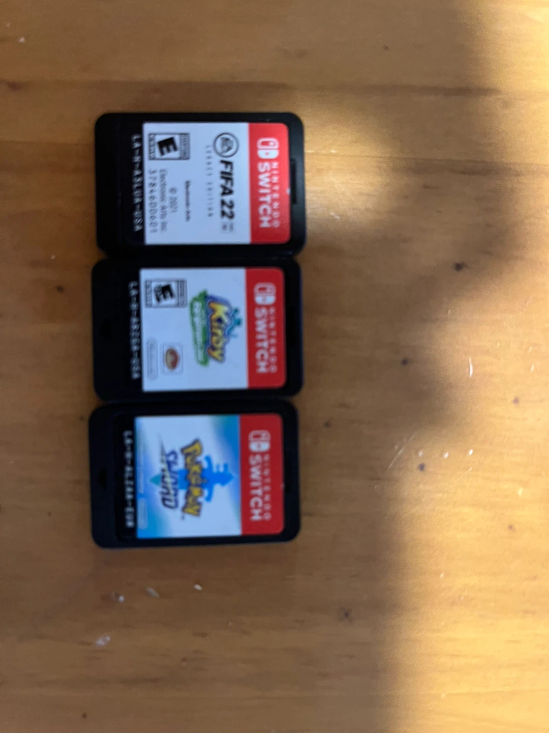 Nintendo Switch bundle- FIFA 22, Kirby, Pokemon