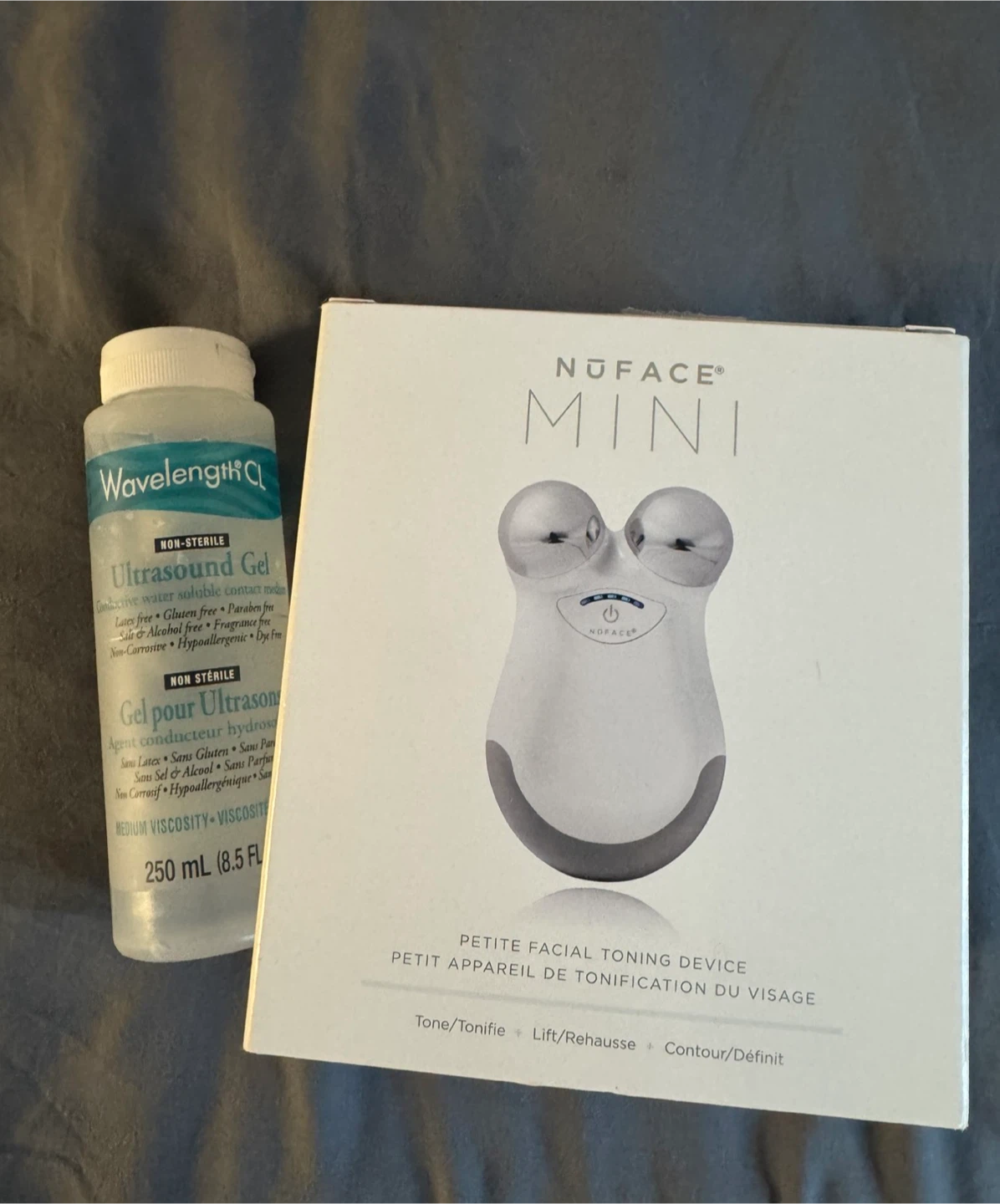 NuFace Mini Petite Facial Toning Device with Ultrasound Gel