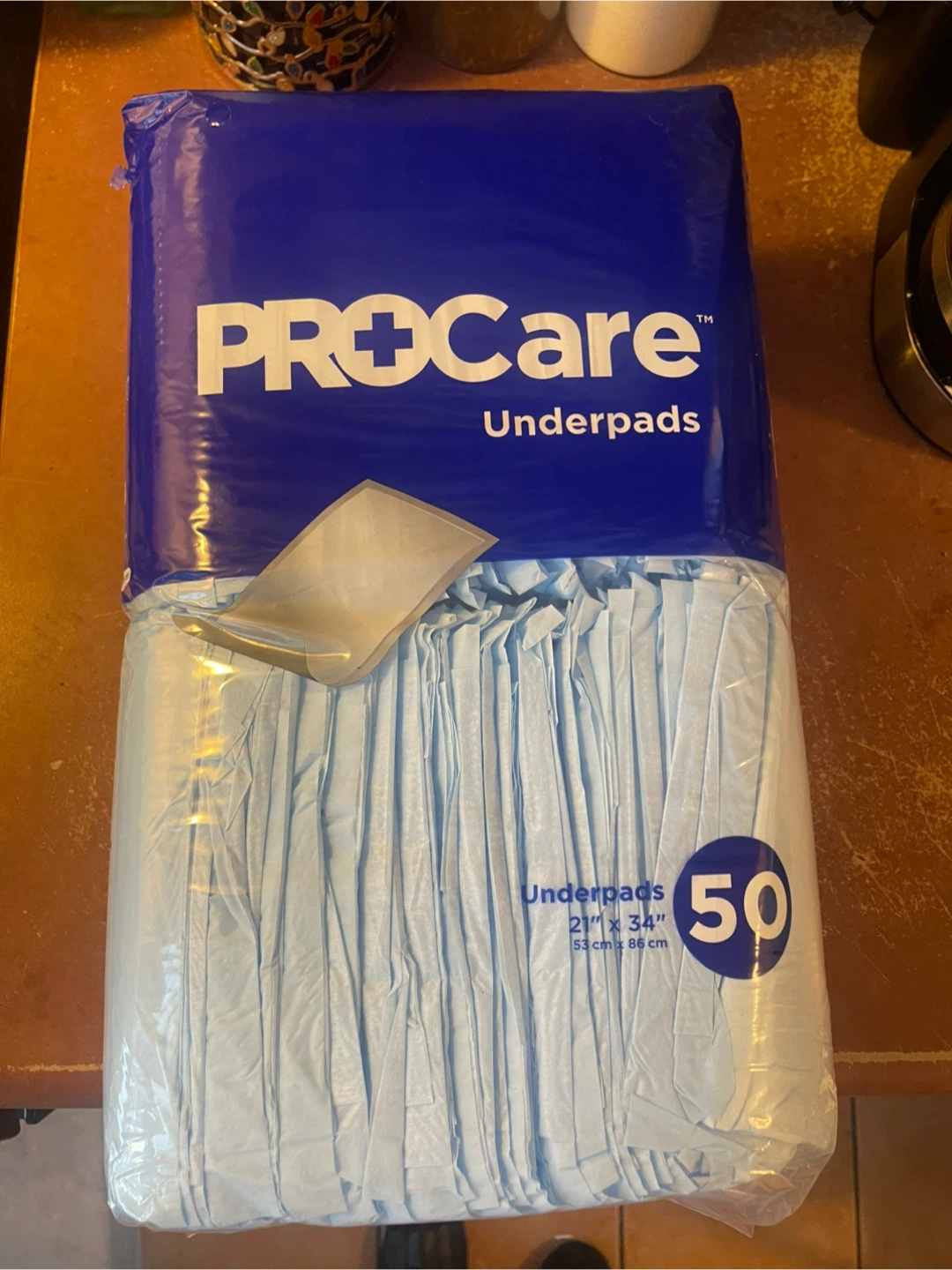 6 Bags ProCare Underpads 21" x 34" - 50 Count