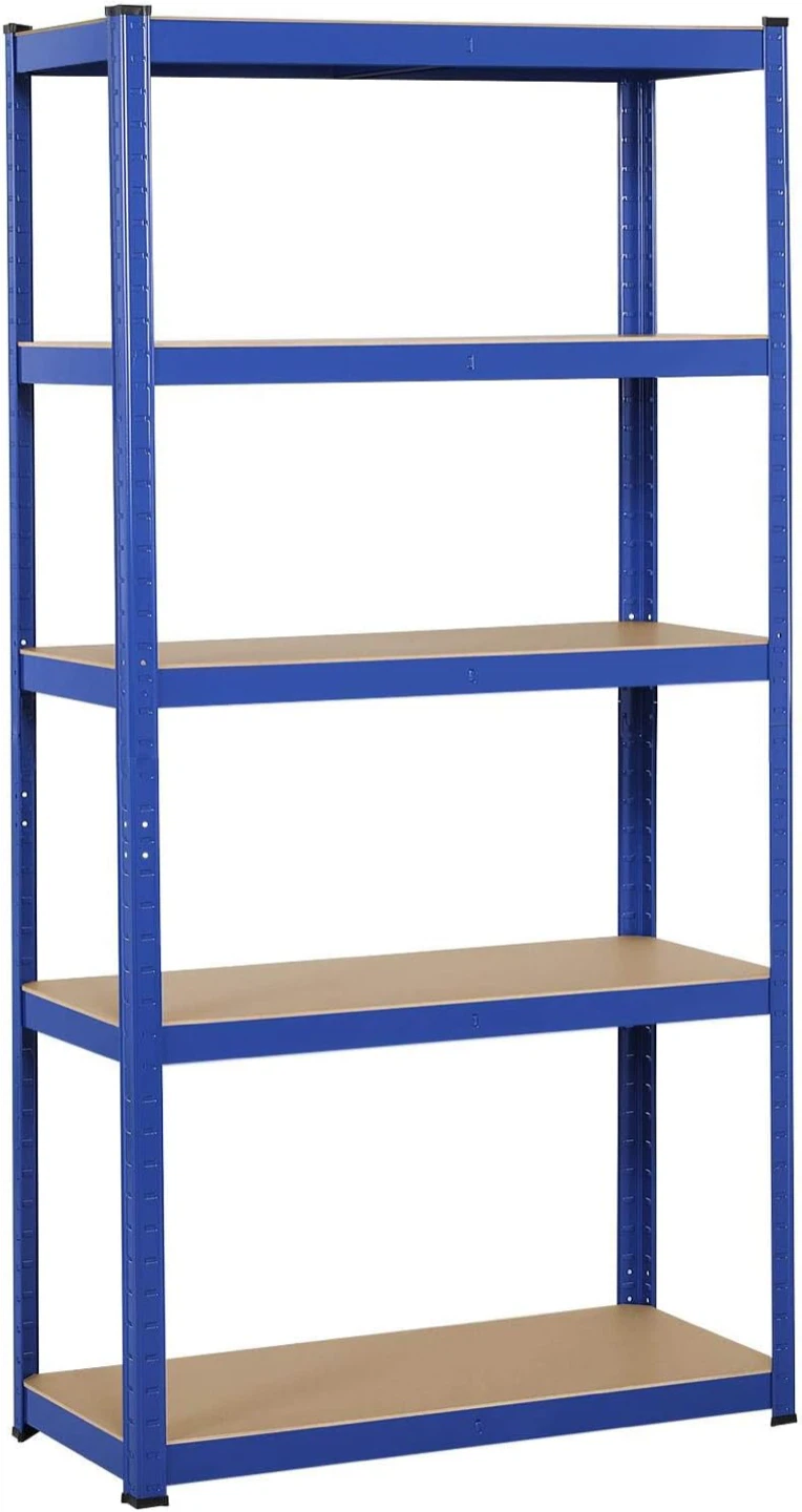 Blue 5-Tier Metal Shelving Unit - photo 2