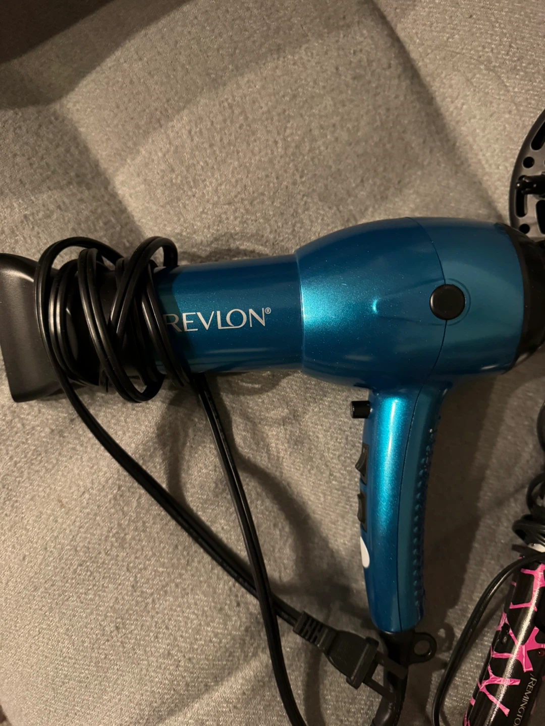 Revlon Blue Hair Dryer and Remington Curling Wand Set - photo 2