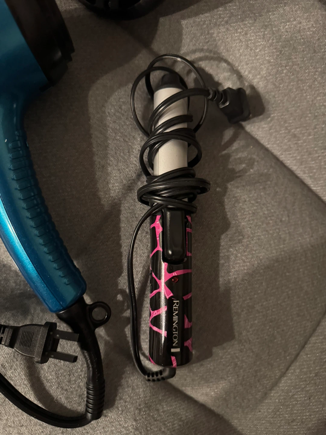 Revlon Blue Hair Dryer and Remington Curling Wand Set - photo 3