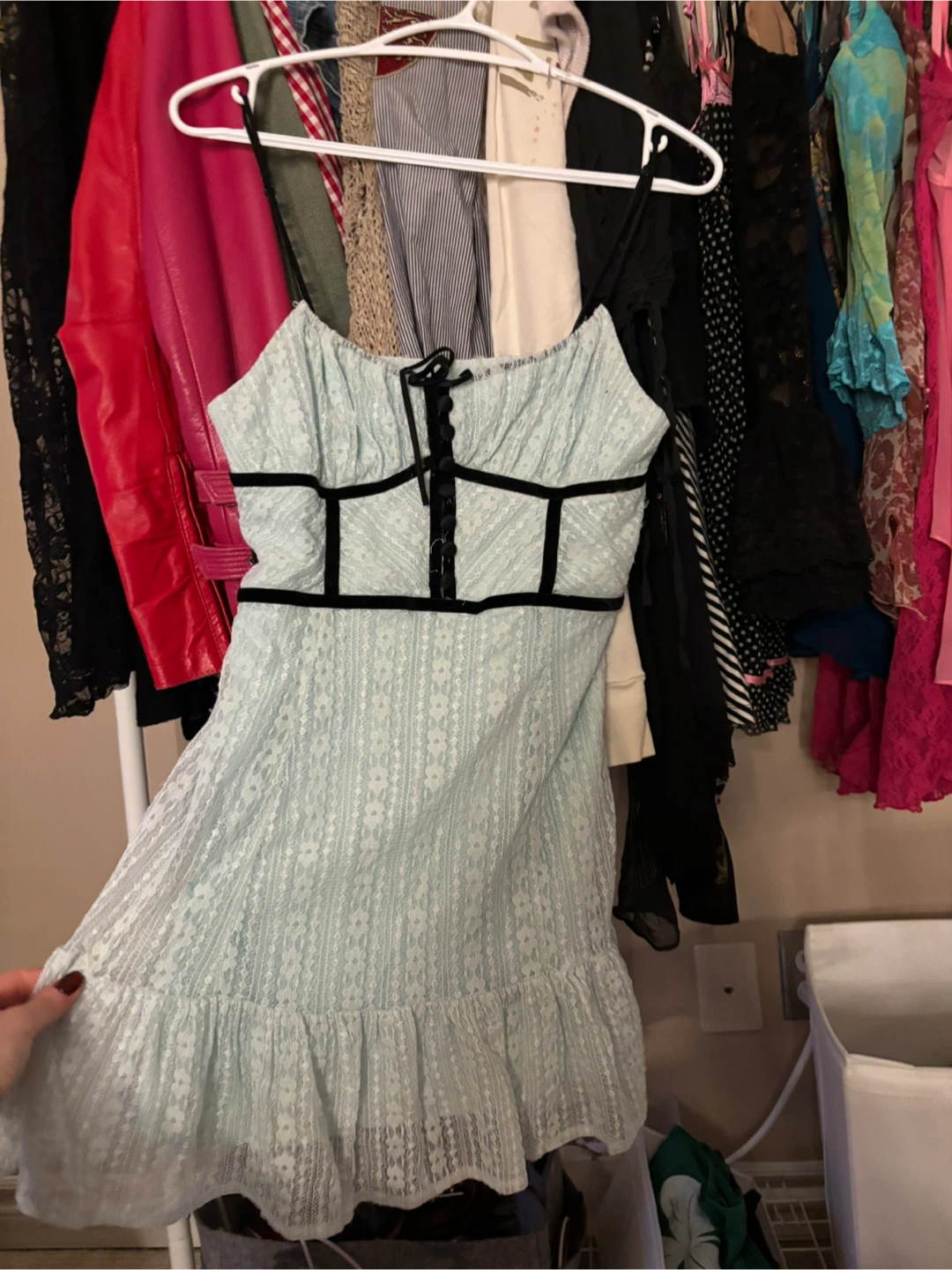 Urban outfitters Light Blue Lace Mini Dress - photo 2