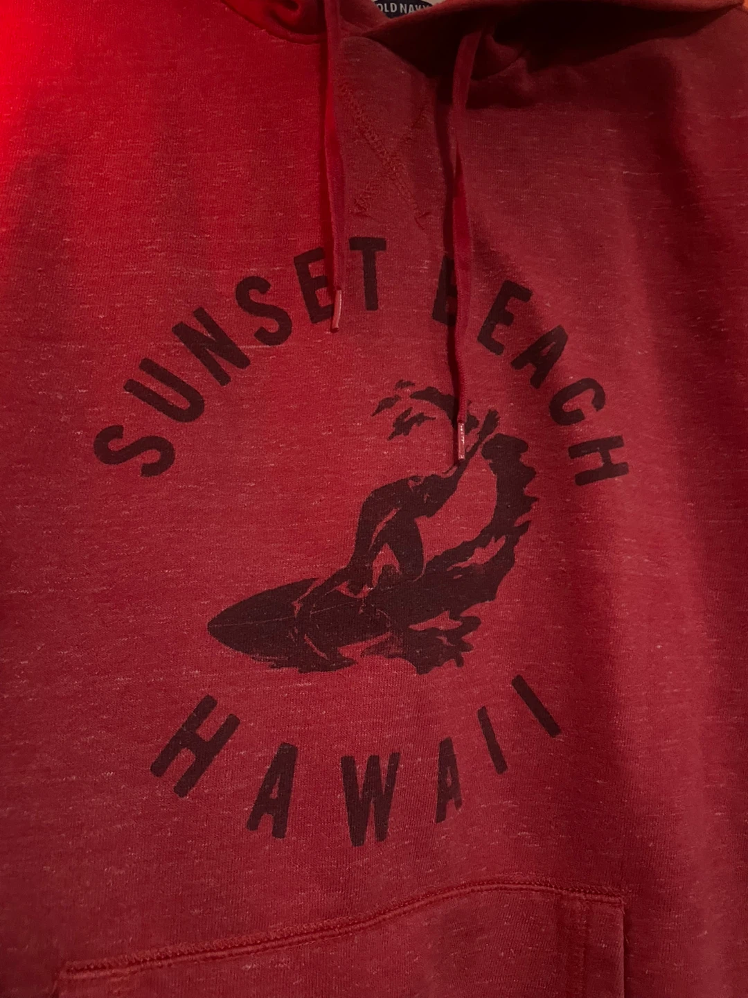 Old Navy, Sunset beach Hawaiian pullover sweater