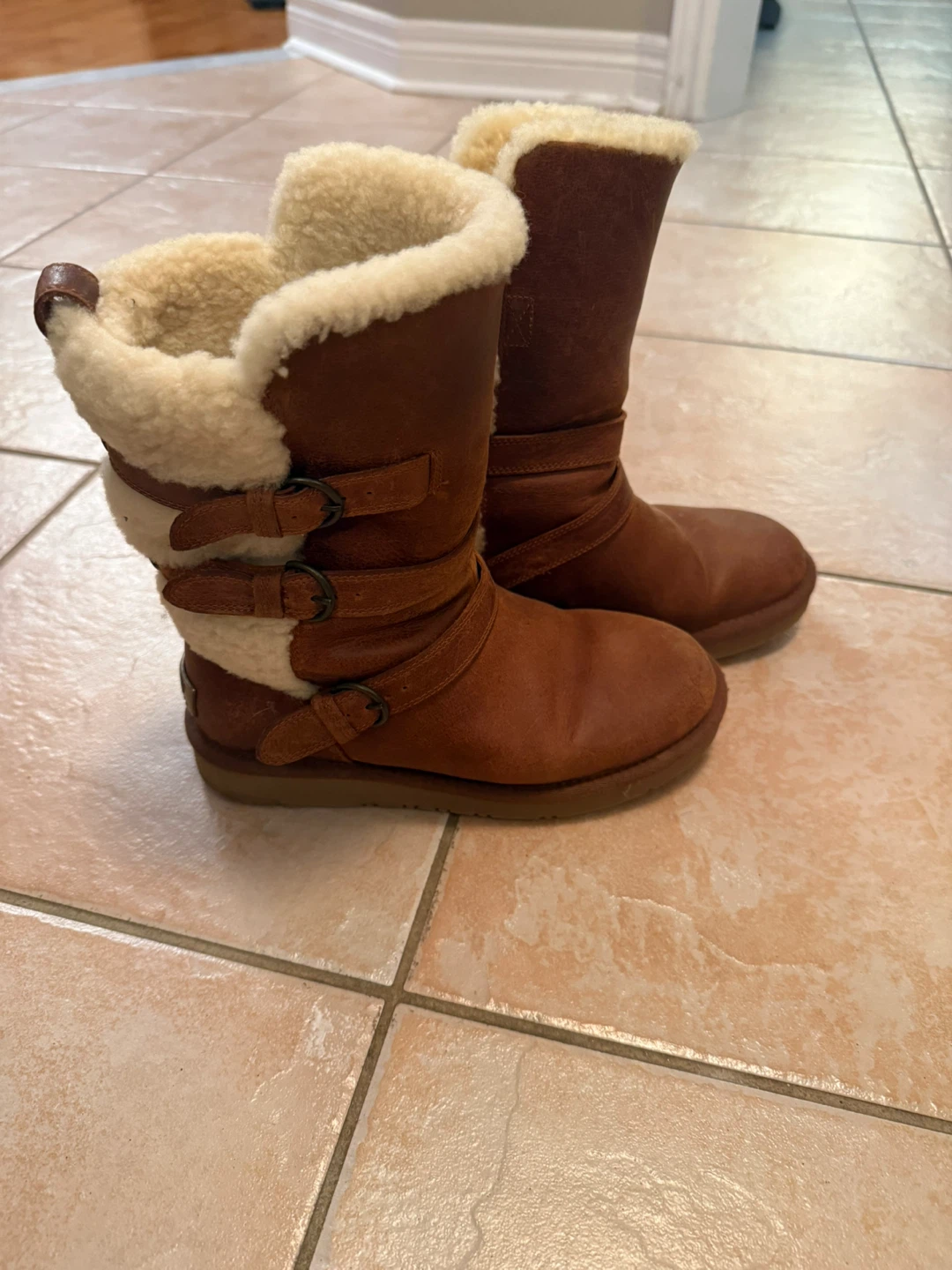 UGG Boots with Buckles - Size 7
