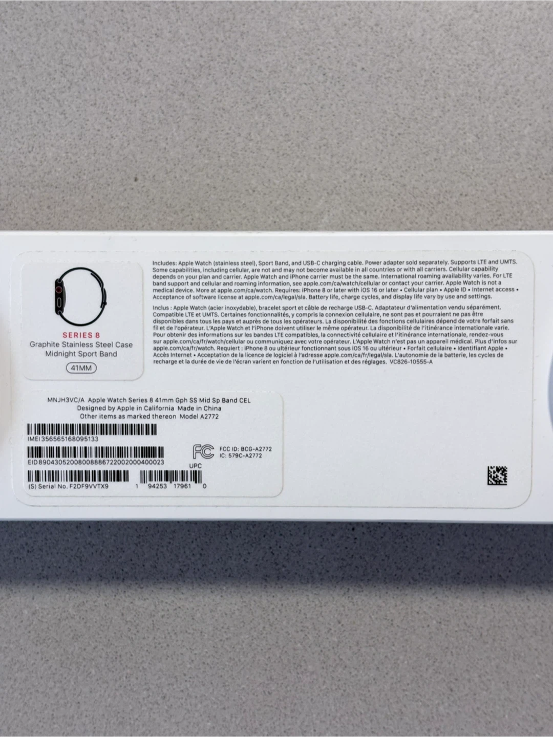 Apple Watch Series 8 LTE 41mm GPS Midnight Sport Band - photo 5