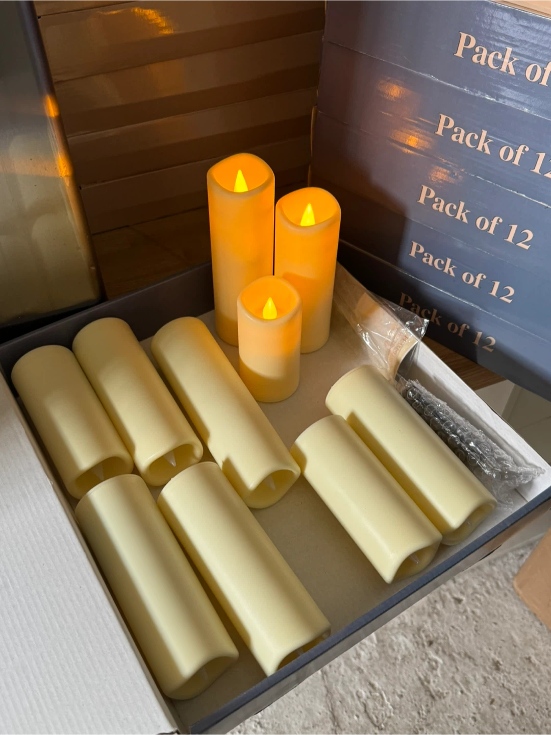 Pack of 12 LED Flameless Candles