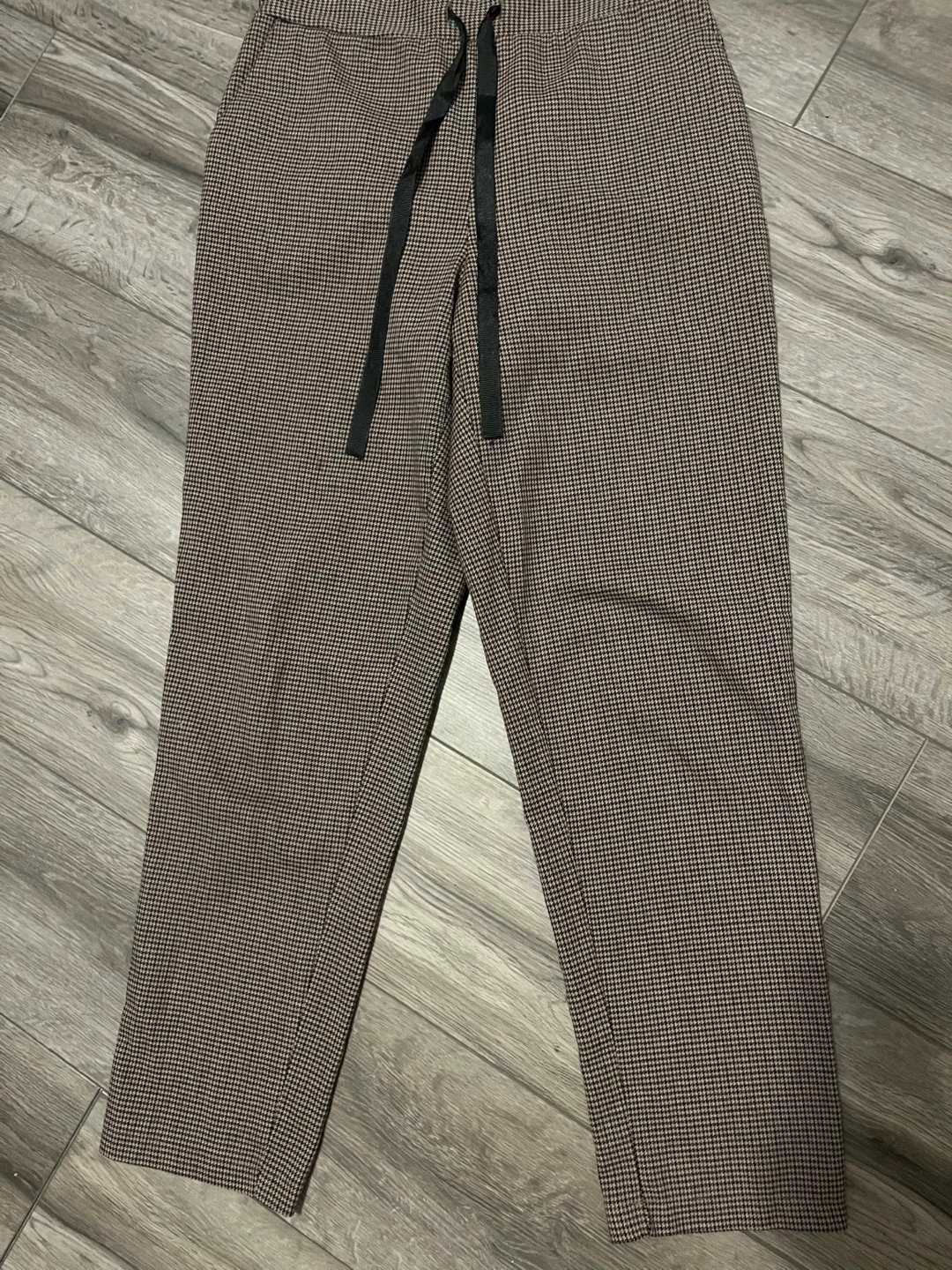 Koton Houndstooth Drawstring Pants - Size 36 EUR