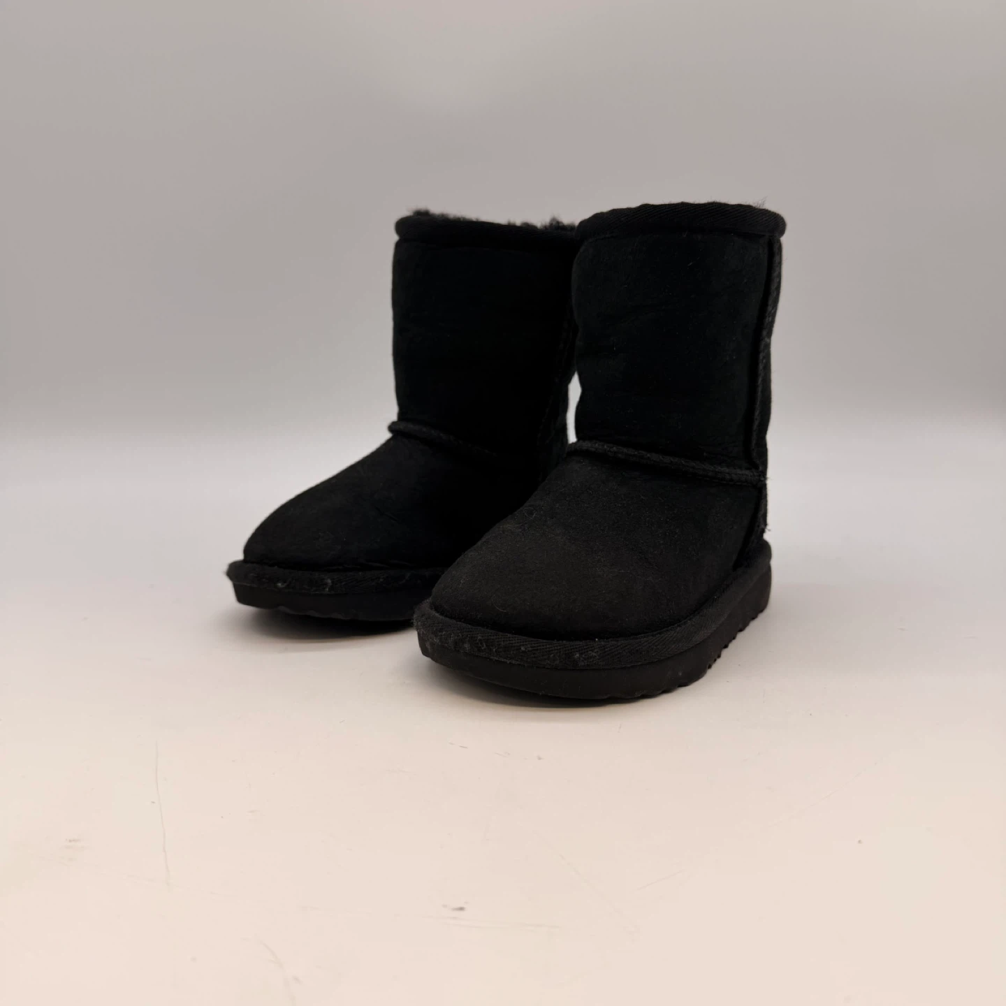 UGG Kids Black Suede Boots Size 8