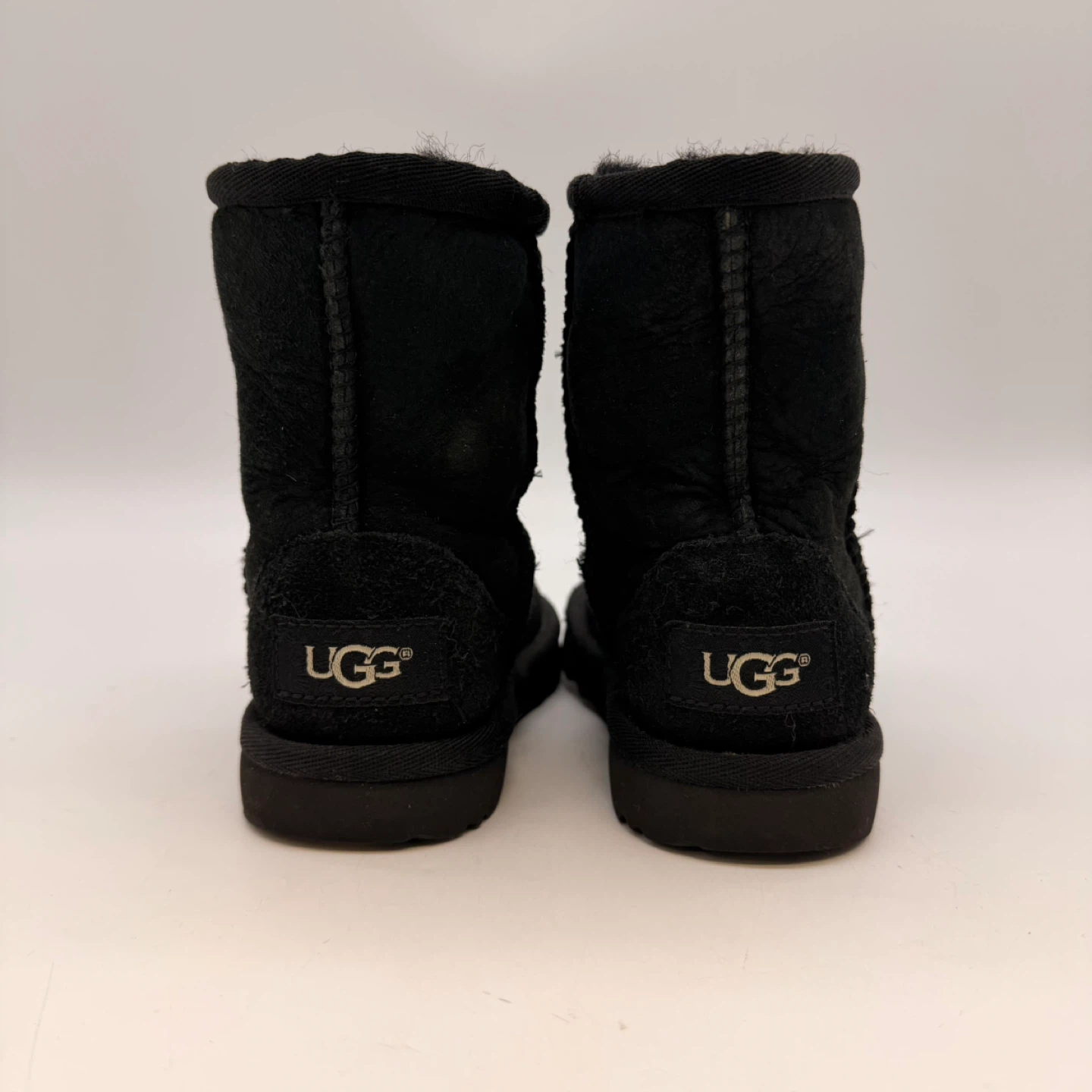 UGG Kids Black Suede Boots Size 8 - photo 3