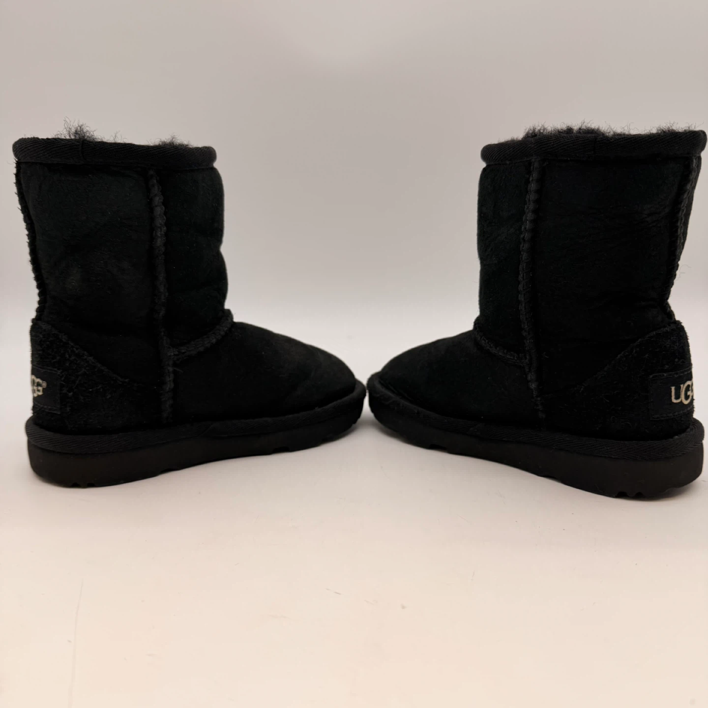 UGG Kids Black Suede Boots Size 8 - photo 4