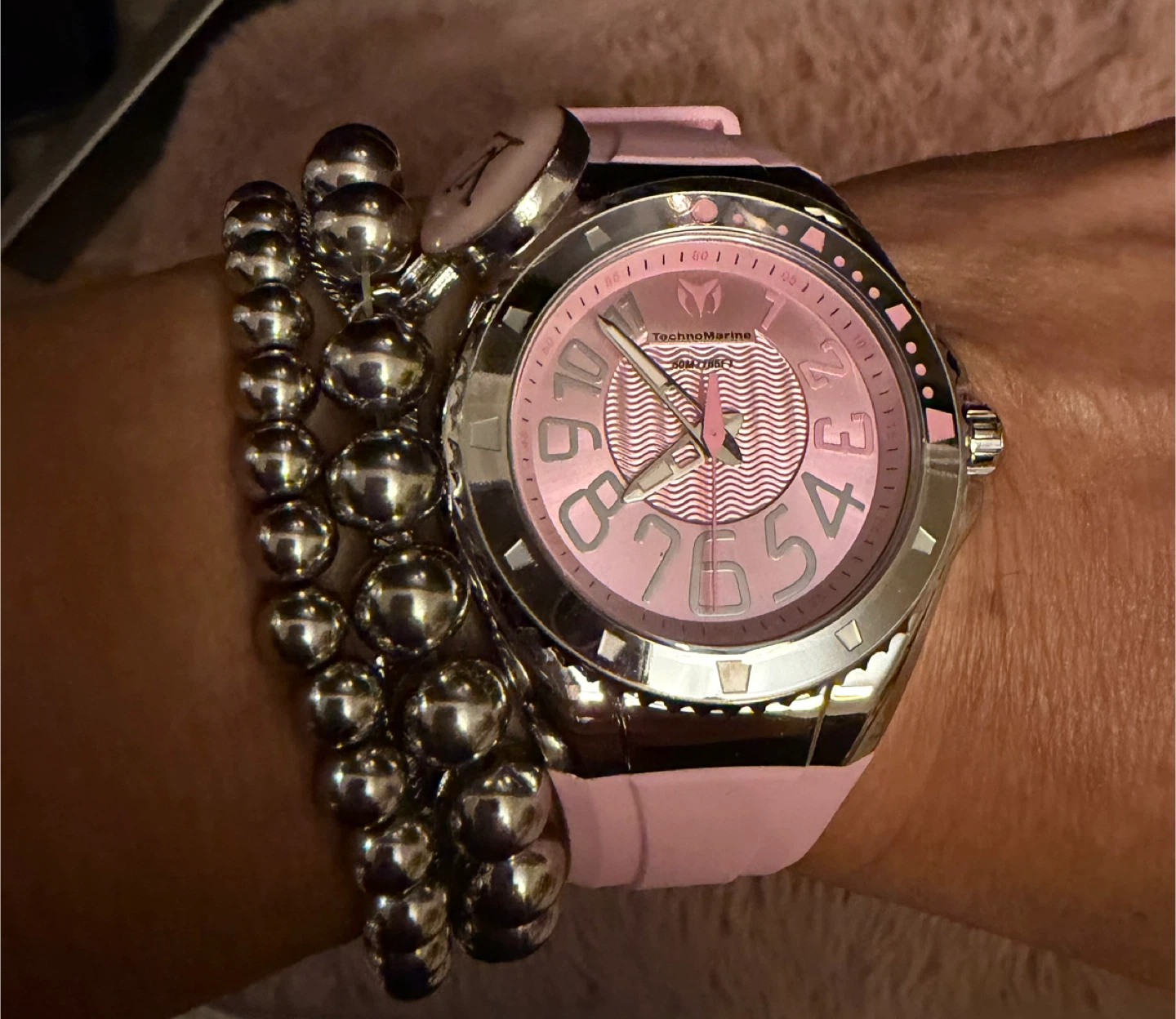 TechnoMarine Lusse mare  Pink Watch (New)