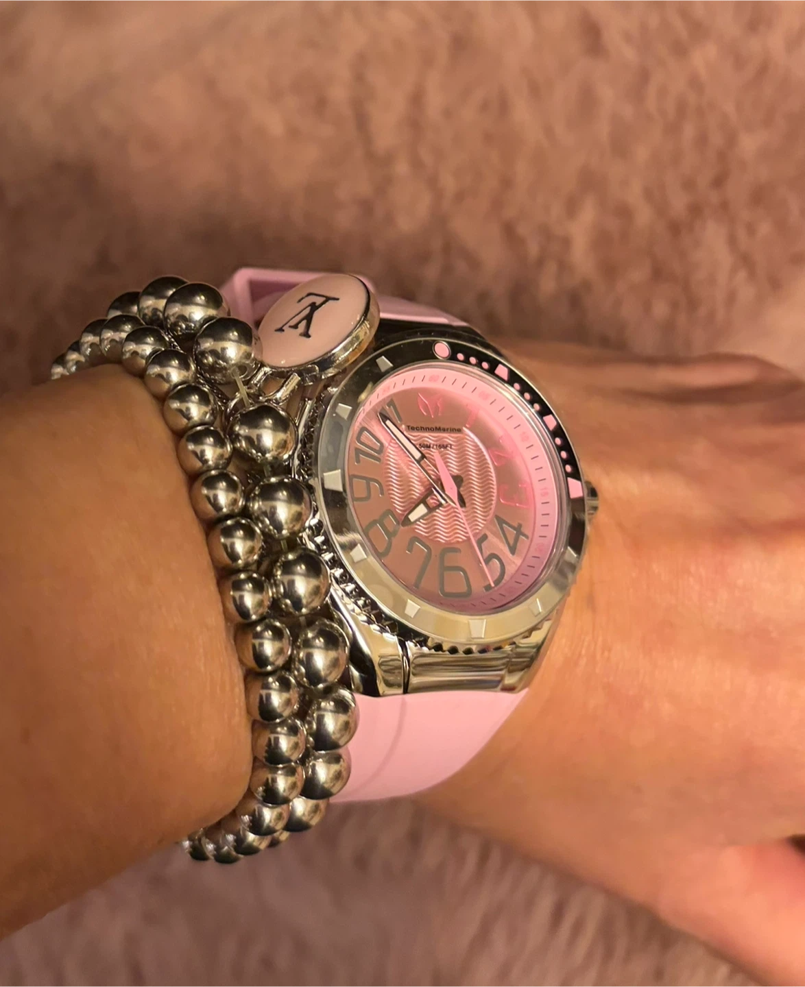 TechnoMarine Lusse mare  Pink Watch (New) - photo 2
