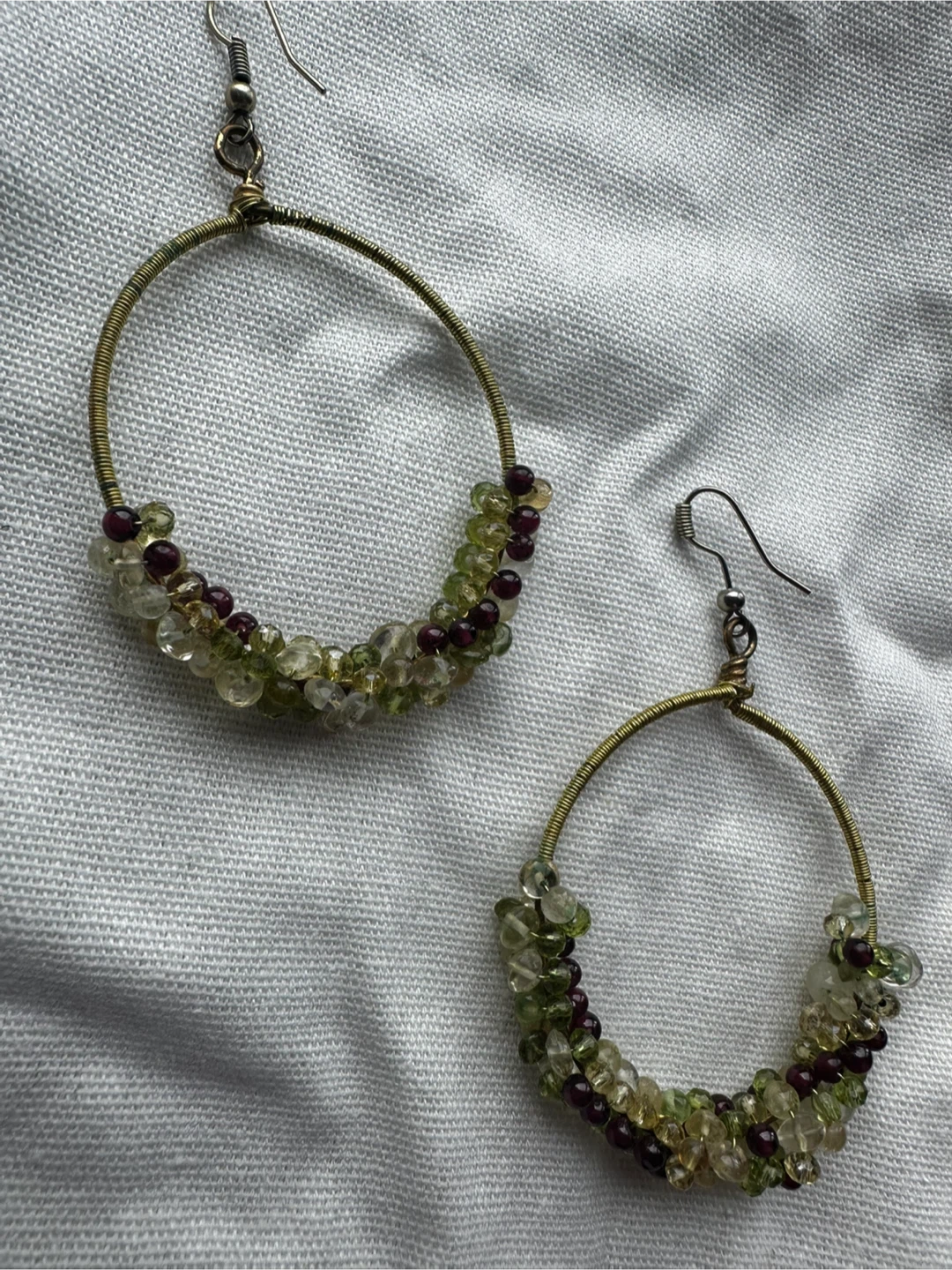 Beaded Hoop Earrings - photo 2