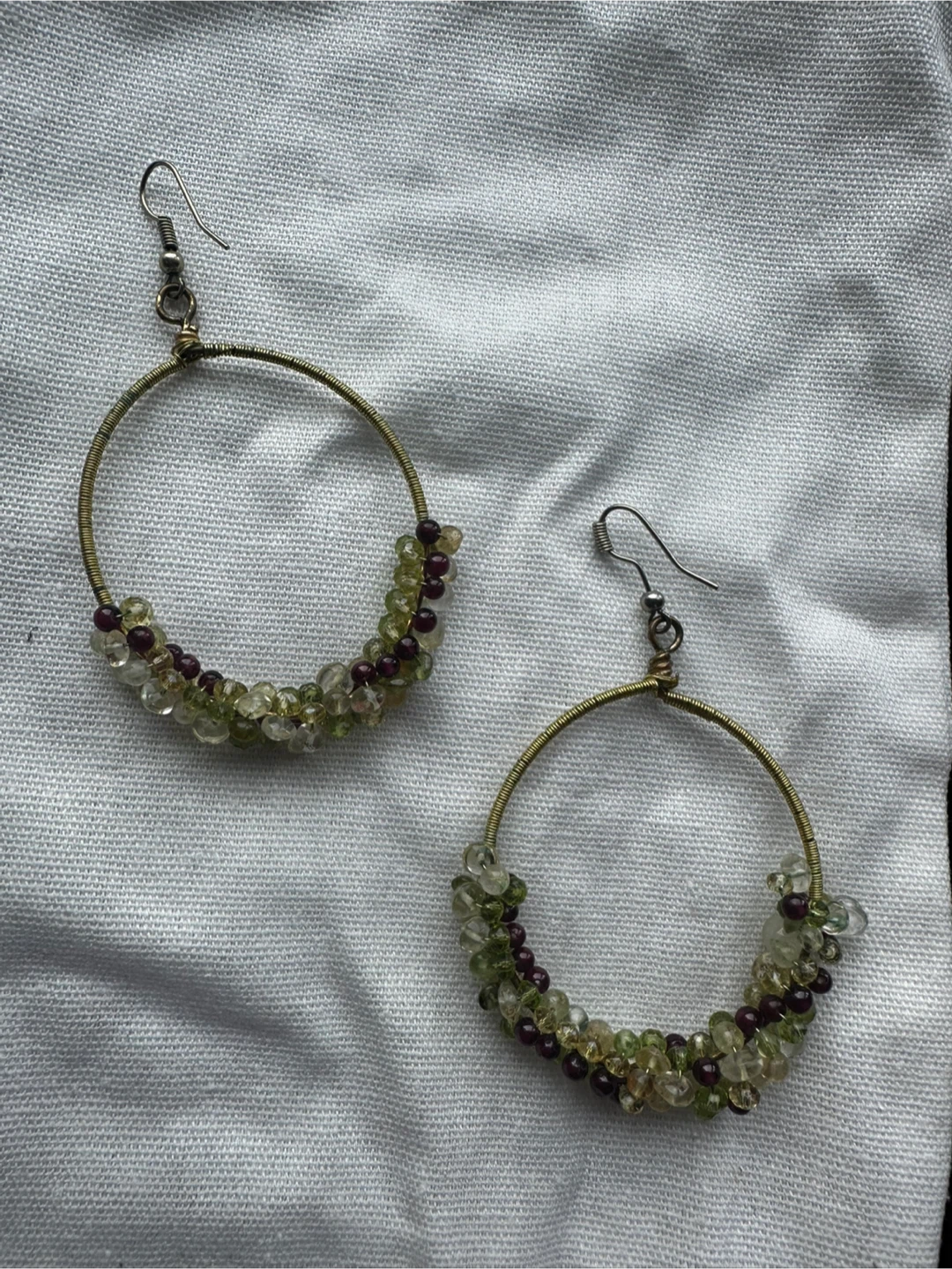 Beaded Hoop Earrings
