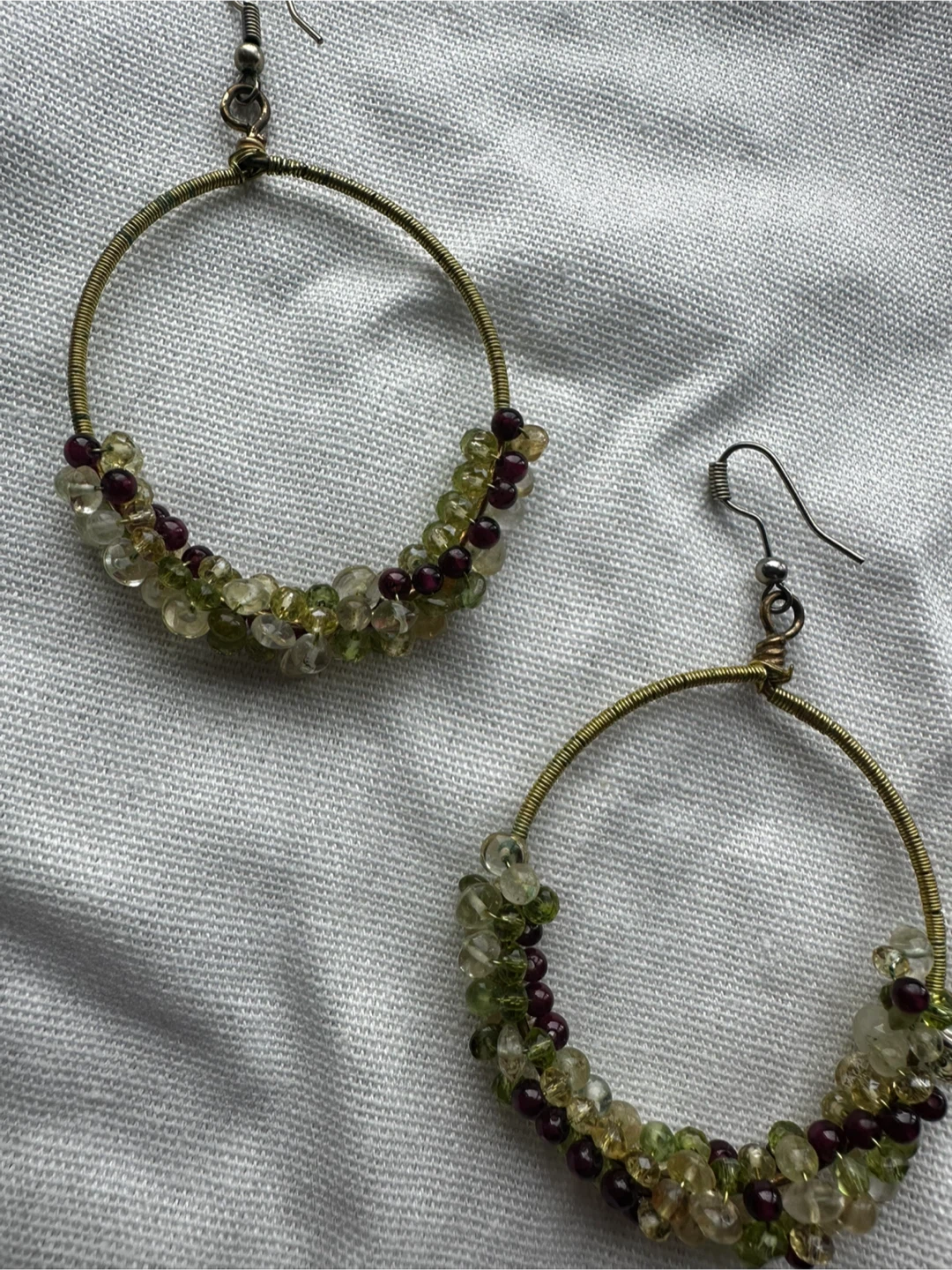 Beaded Hoop Earrings - photo 3