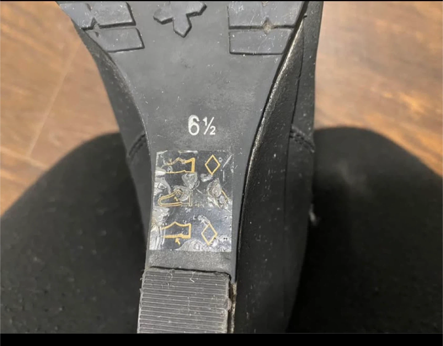 Call It Spring Black Wedge Boots Size 6.5 - photo 5
