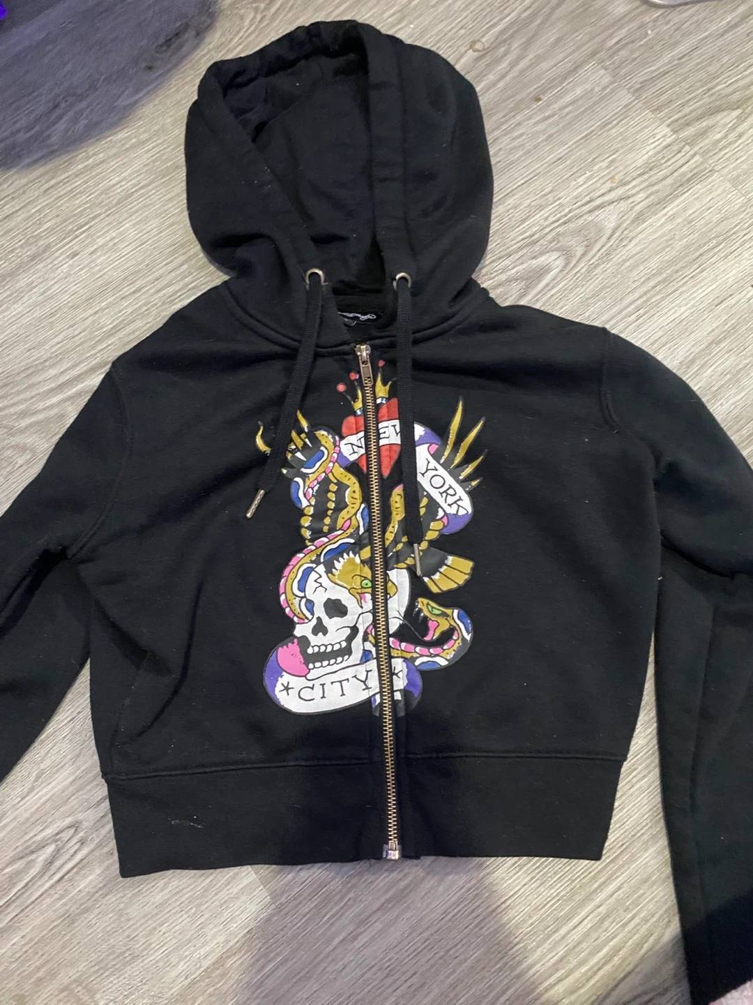 Ed Hardy "New York City" Zip-Up Hoodie