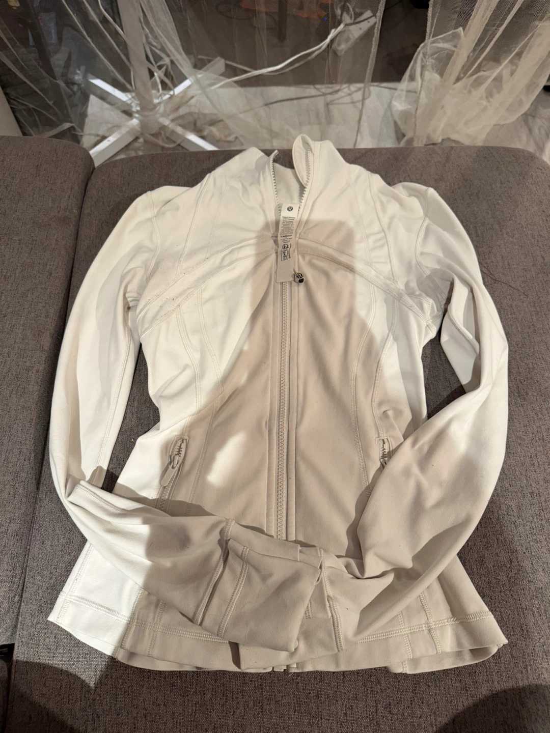 Lululemon White Full Zip Jacket