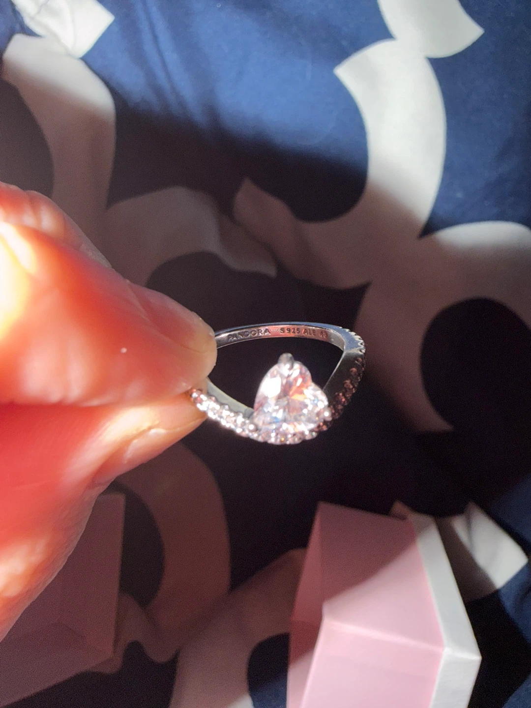 Pandora Ring with Heart-Shaped Stone - photo 2