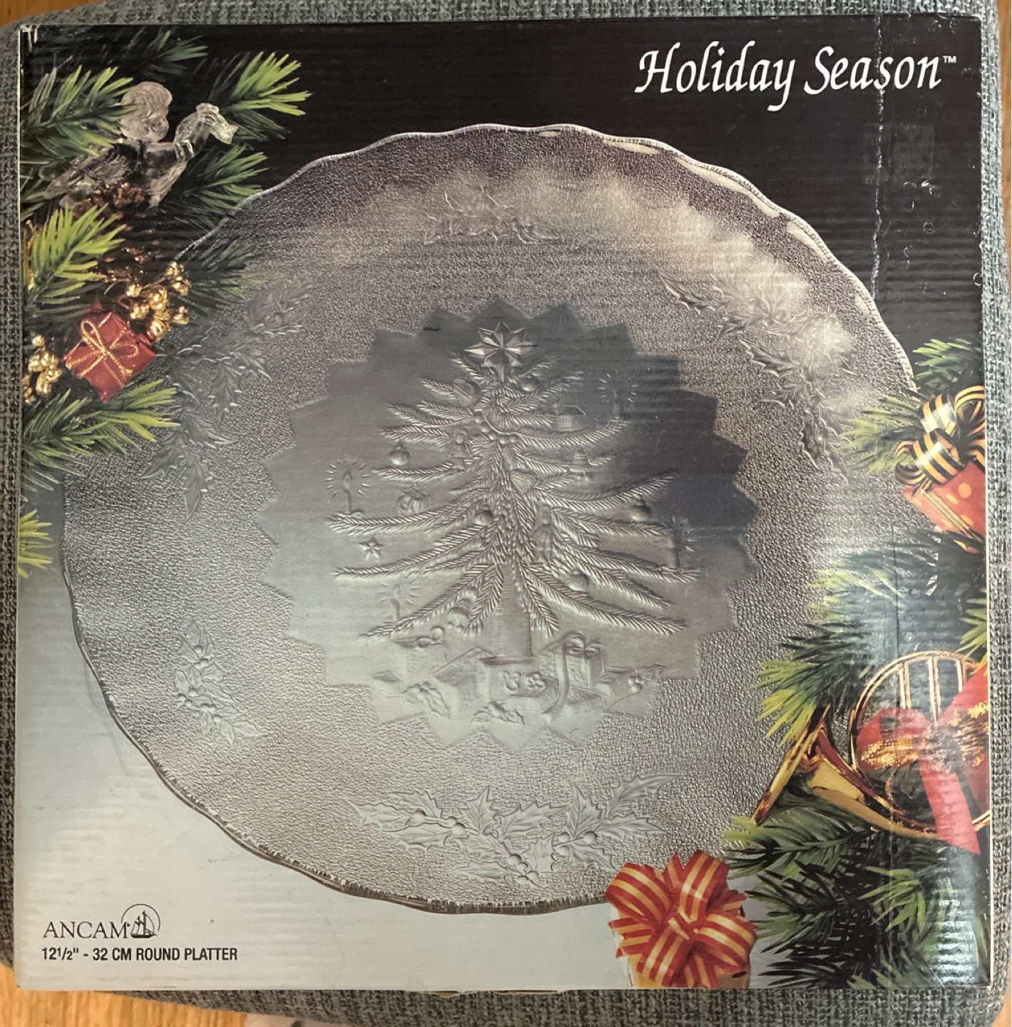 New Holiday Season 12 1/2" Round Platter