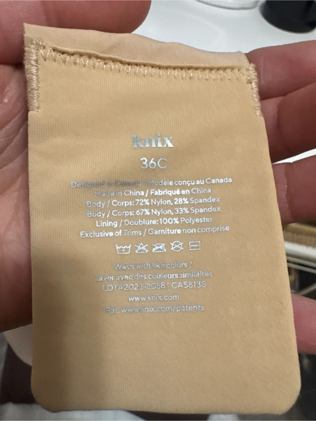 Knix Bra 36C & Size 6 - Beige & Brown - Never Worn - photo 2