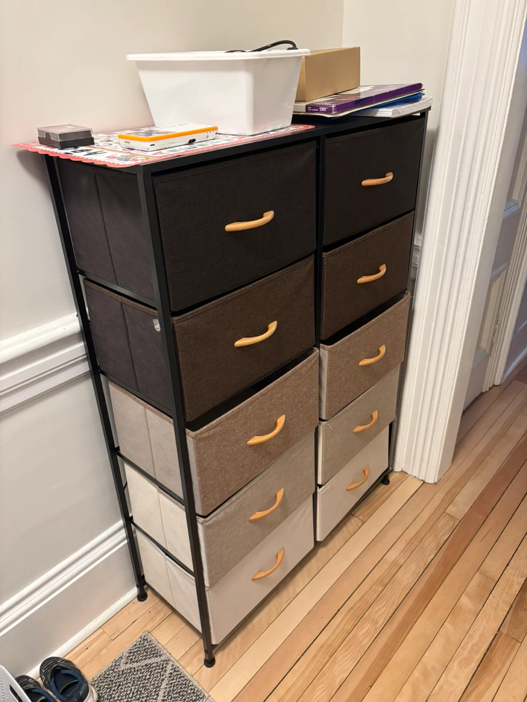 LLappuil 10 Drawers Fabric Dresser