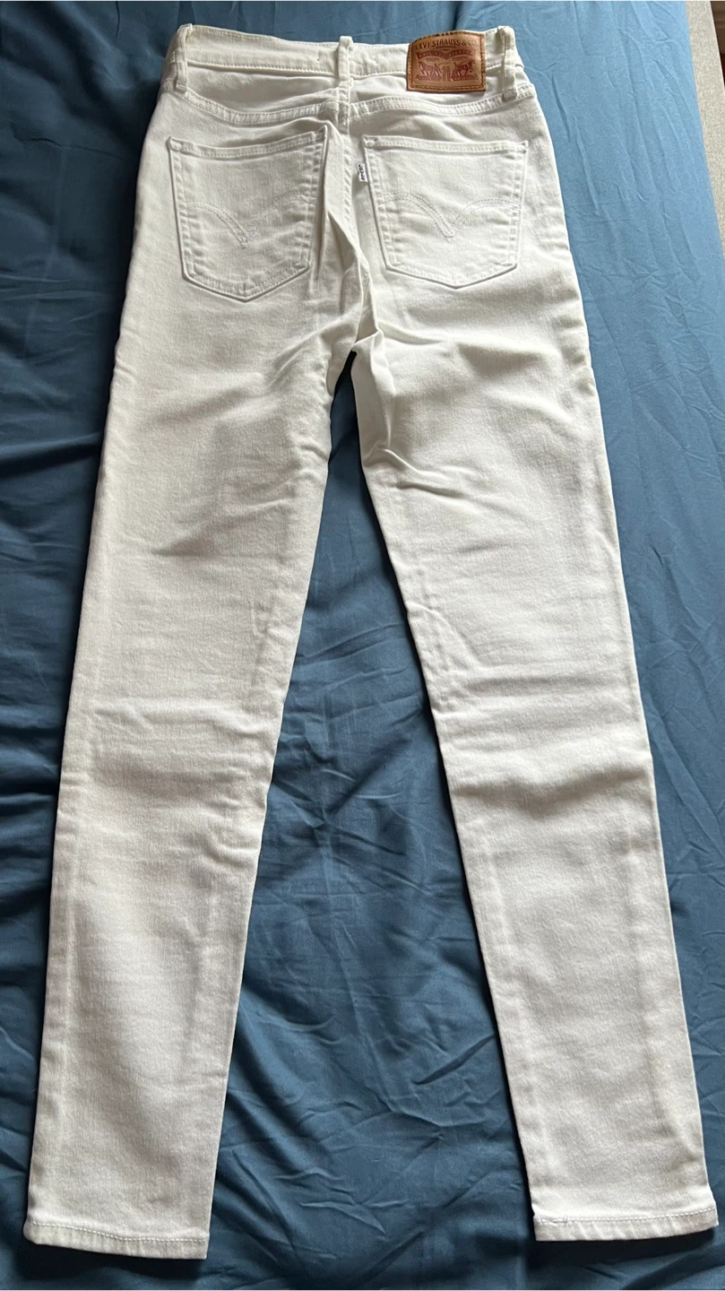 Levi's White Denim Jeans - Size 25 - photo 2