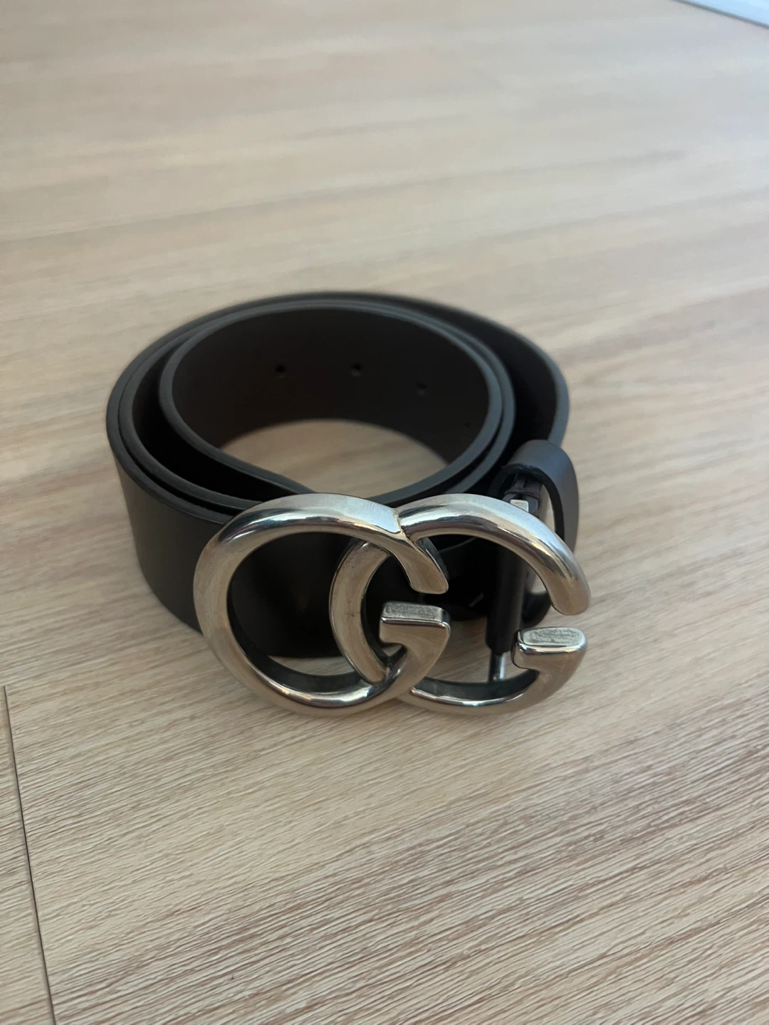 Gucci GG Marmont Belt Black Leather size 30